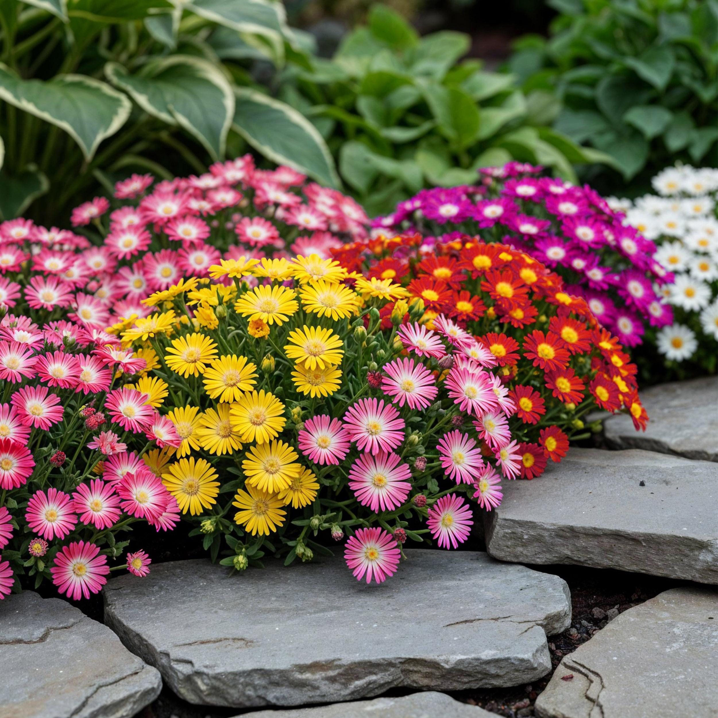 Exotenherz Bodendecker Exotenherz Bodendecker - Delosperma Mix - 8er Set - 14cm Topf