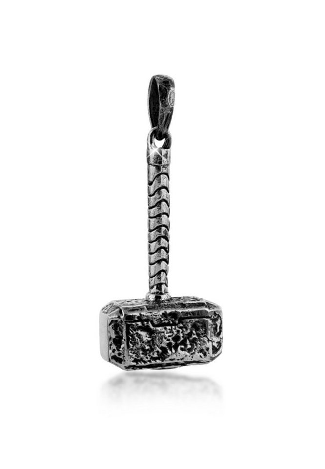 Kuzzoi Kettenanhänger Herren Thors Hammer Cool 925 Silber, Das ideale  Geschenk für den Mann oder Freund
