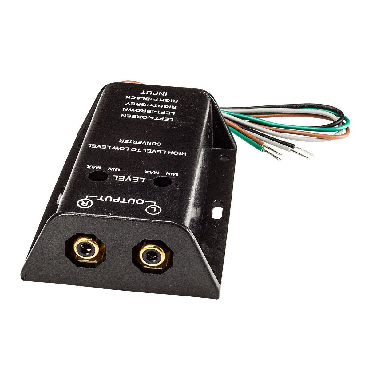 tomzz Audio Autoradio Hochpegel High Low Level Umwandler Converter Lautsprecher au KFZ Adapter