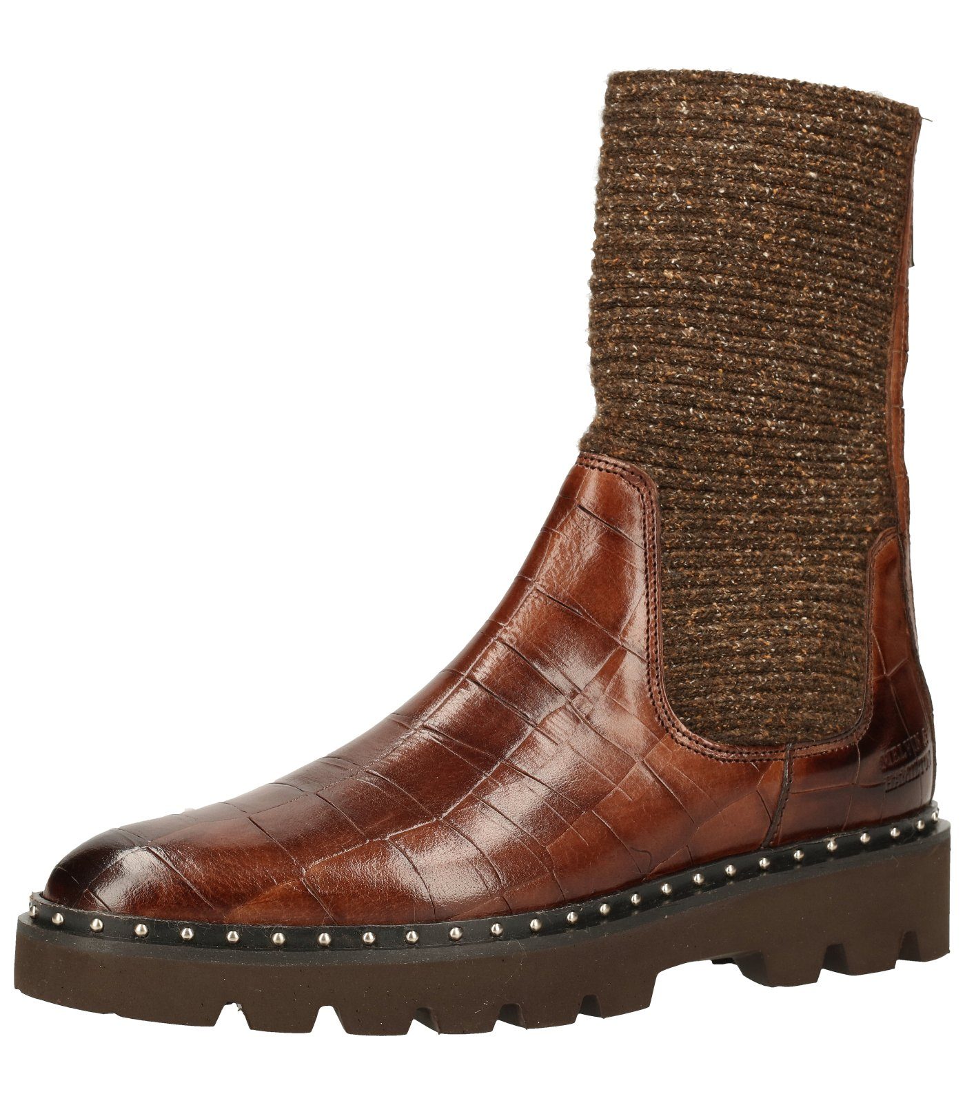 Melvin & Hamilton Stiefelette Braun Leder/Textil Stiefelette