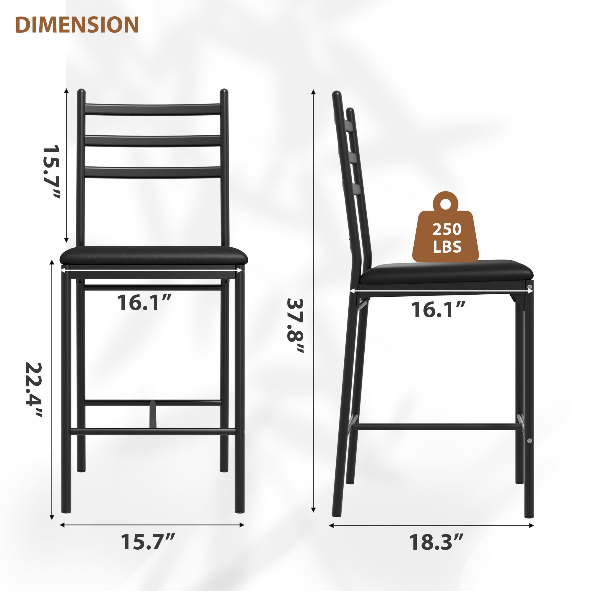 GarveeMore Barhocker Barstuhl 2er Set Bistrostuhl Küchenhocker günstig online kaufen