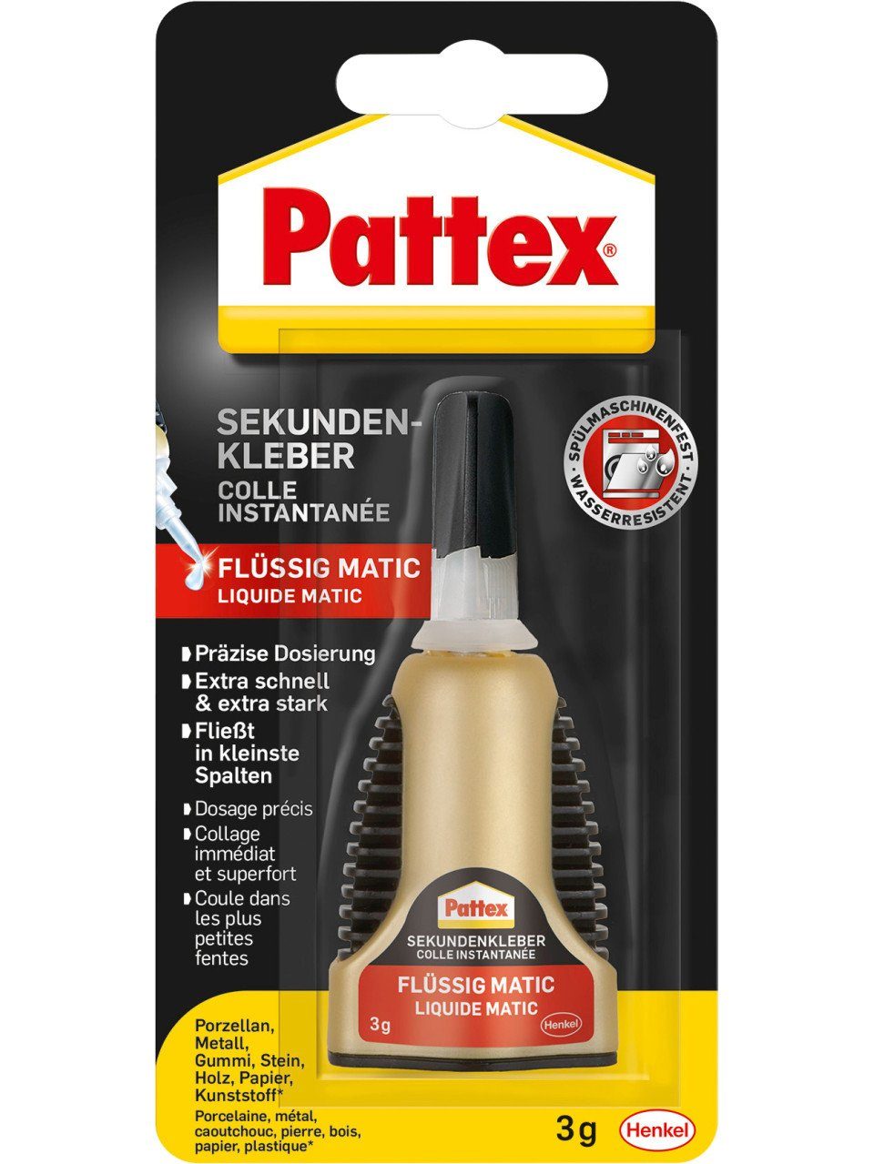 Pattex Ремесленный клей Pattex Sekundenkleber Flüssic Matic 3 g Tube