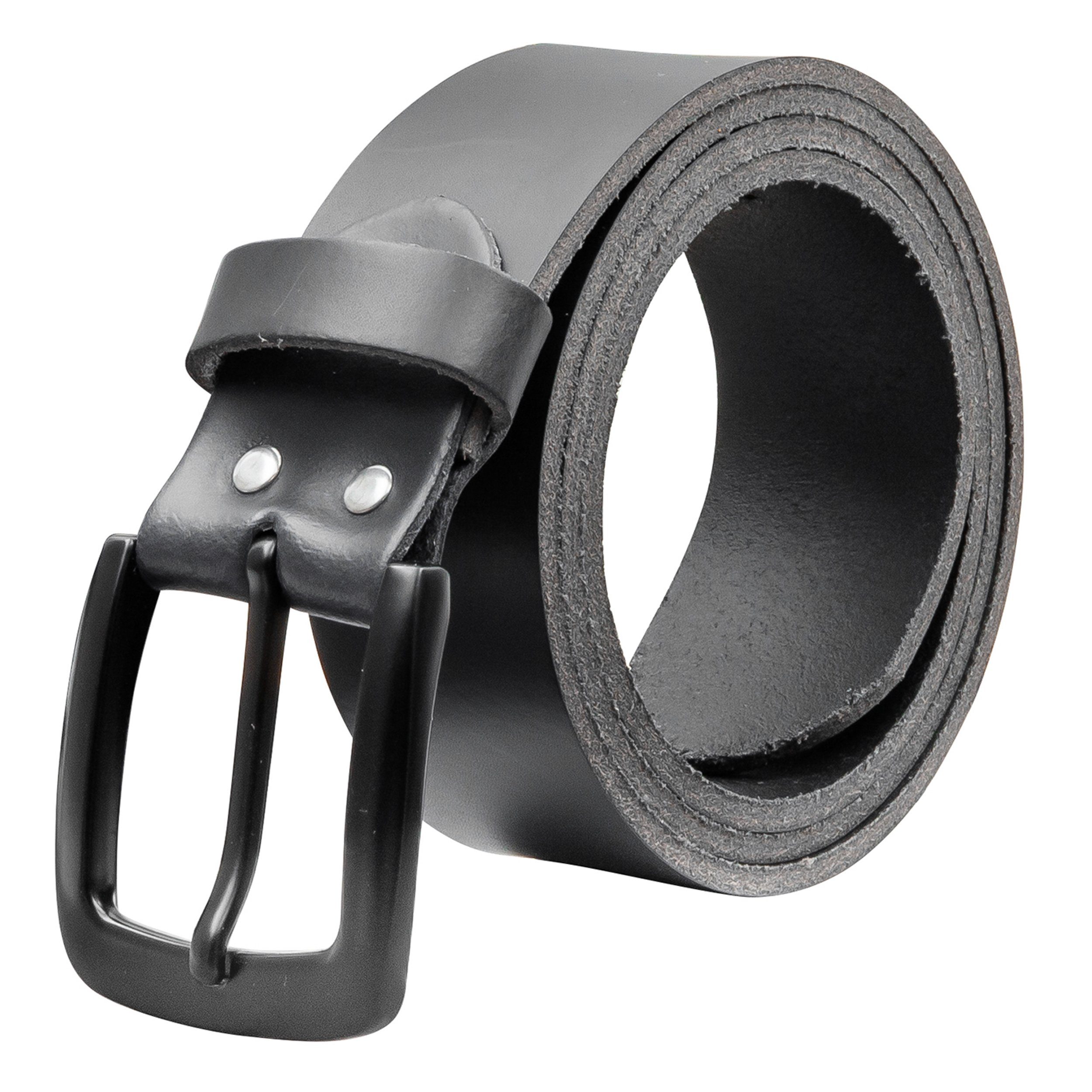 Ledergürtel OM523-PL-Schwarz