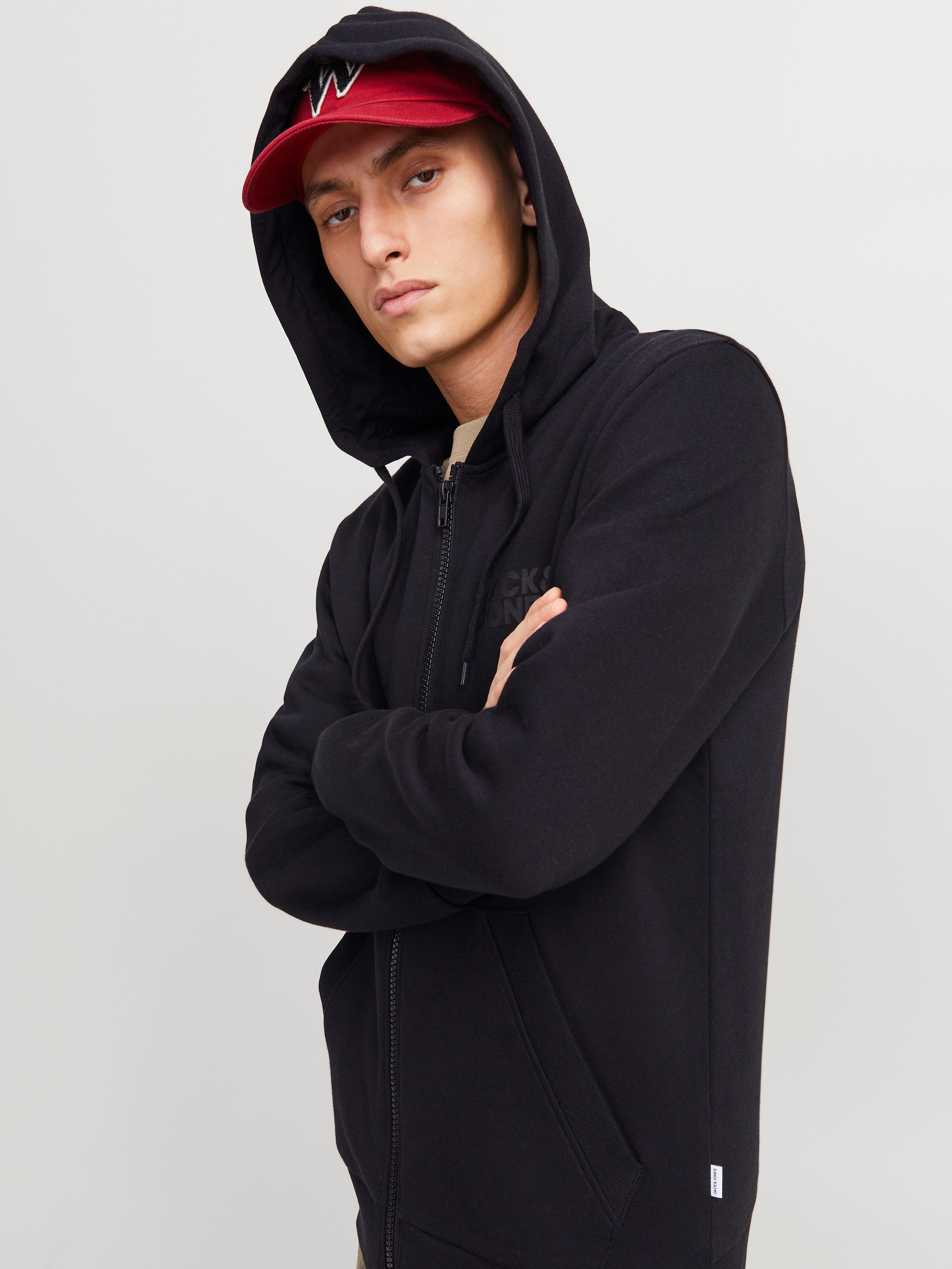 Jack & Jones Kapuzensweatjacke JJECORP LOGO günstig online kaufen