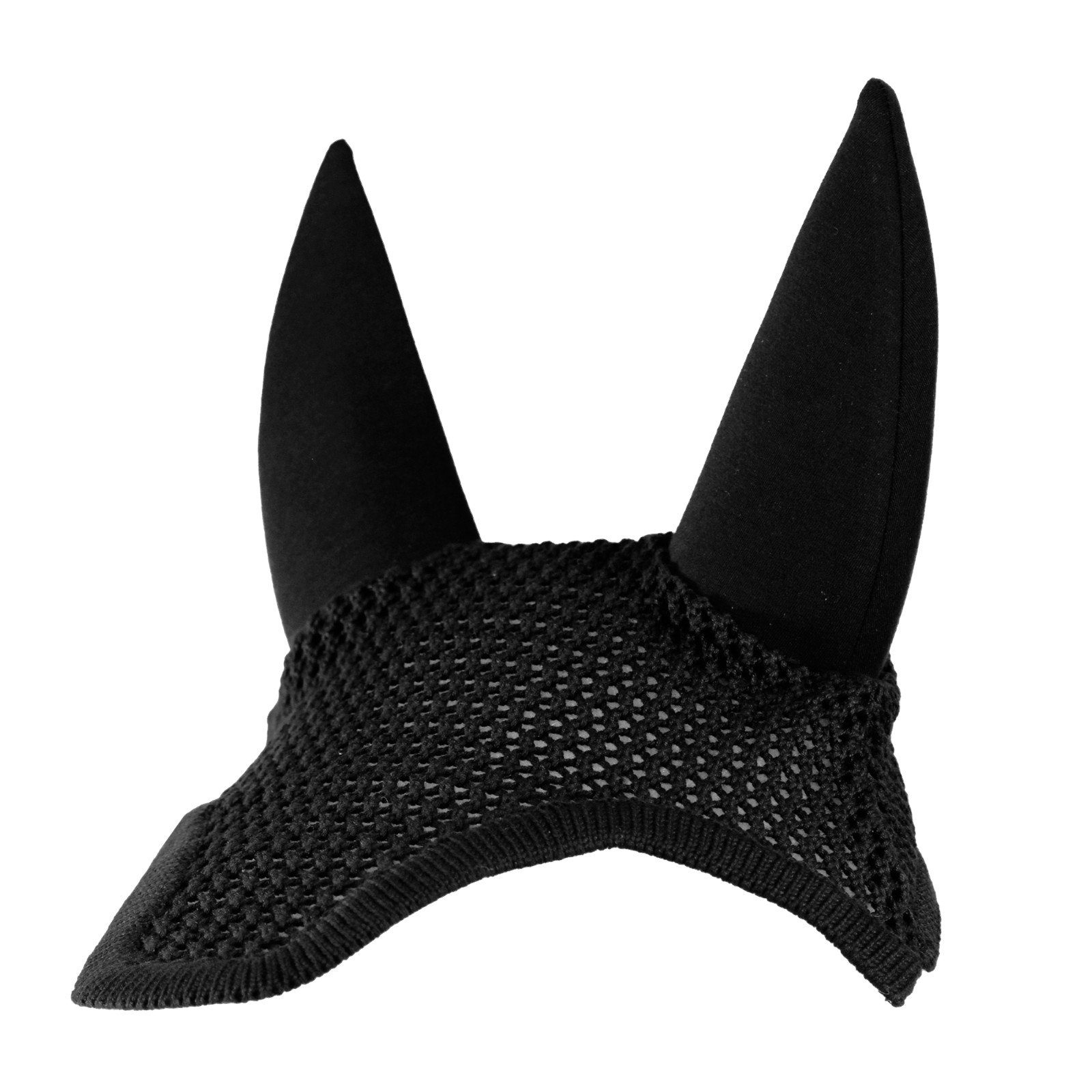 EQuest Fliegenohren Fliegenohr Soundless, Fliegenhaube für Pferde, schwarz