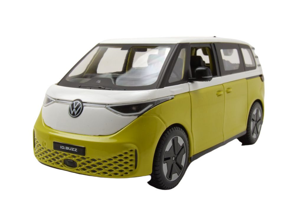 Maisto® Modellauto VW ID. Buzz 2023 weiß gelb, Maßstab 1:25
