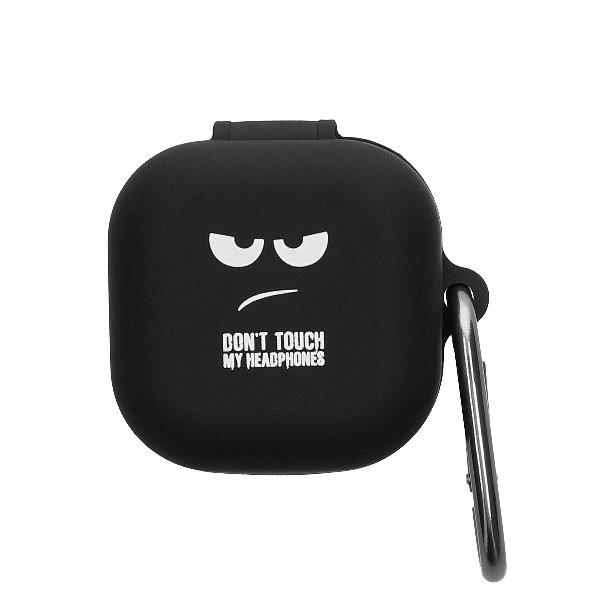 kwmobile Kopfhörer-Schutzhülle Design Schutzhülle für Samsung Galaxy Buds 4 / Galaxy Buds 4 Pro Hülle, TPU Silikon Case für Kopfhörer Ladecase stoßfestes Cover mit Karabiner