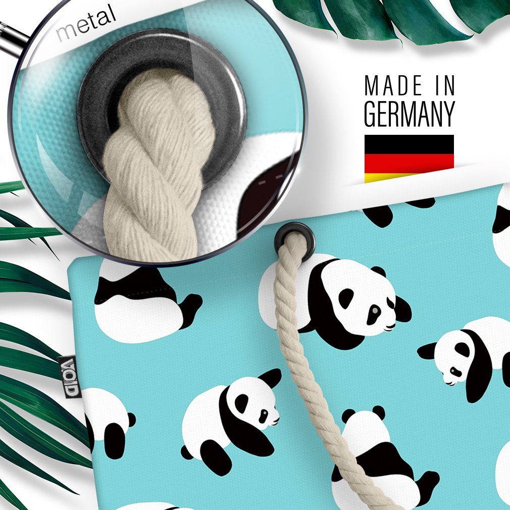 VOID Strandtasche nett Panda Muster cartoons süss hübsch Kinderzimmer bär (1-tlg), charakter Bär