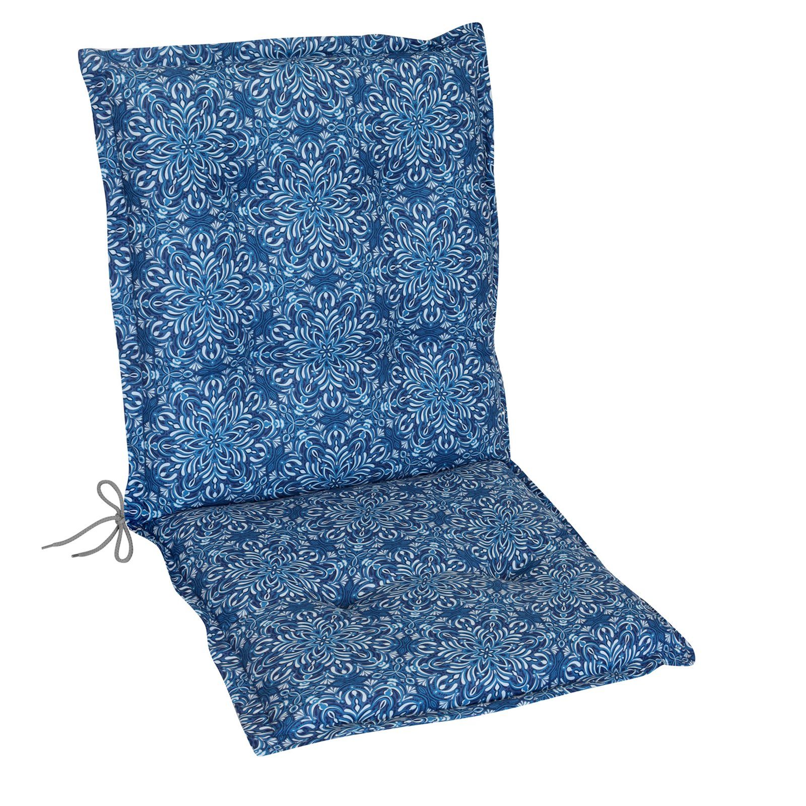 Herlag Polsterauflage Valeria Niederlehner, Niedriglehner 103x50x7,5cm, Mandala Blau