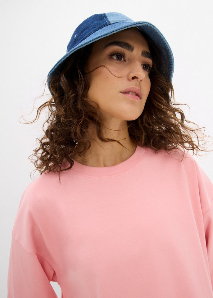 bonprix Longshirt Oversized Schnitt, Halbarm, für Frühling und Sommer