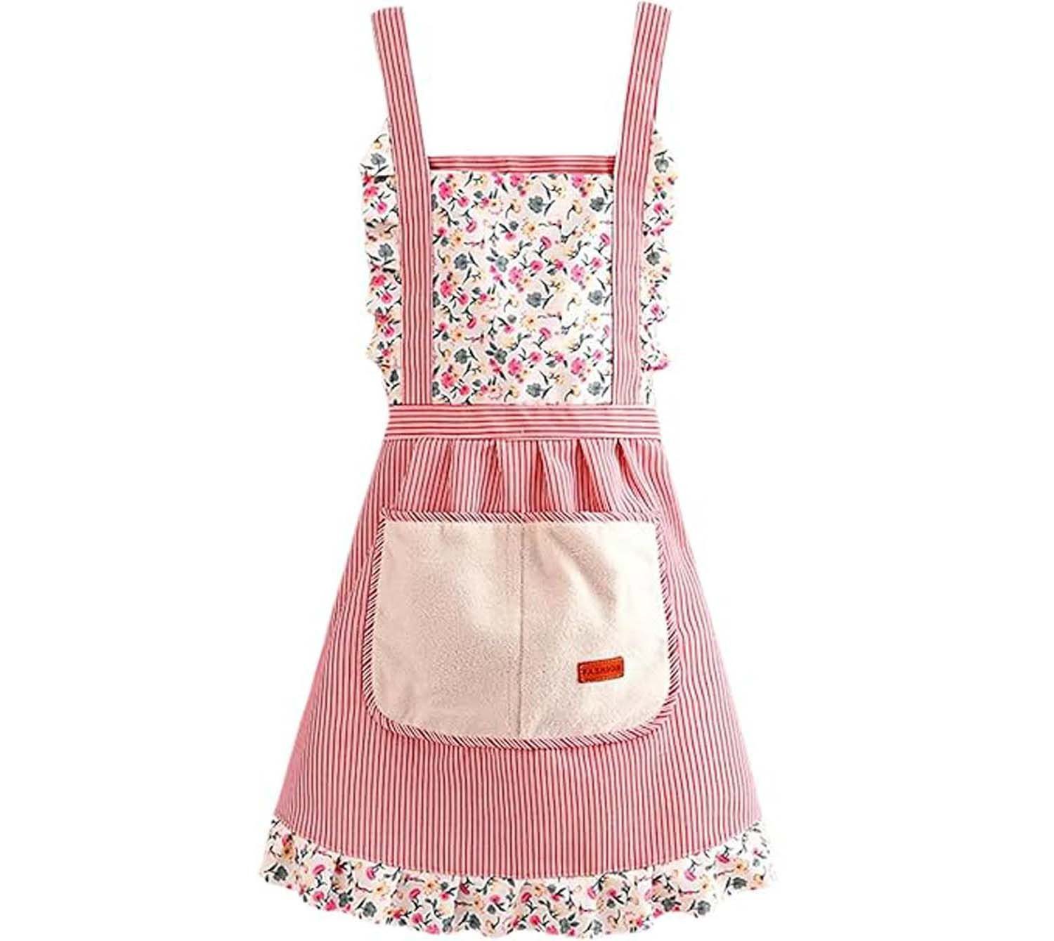 Agger Kochschürze 1 Stück Schürze mit Taschen, Verstellbare Küchen Schürze