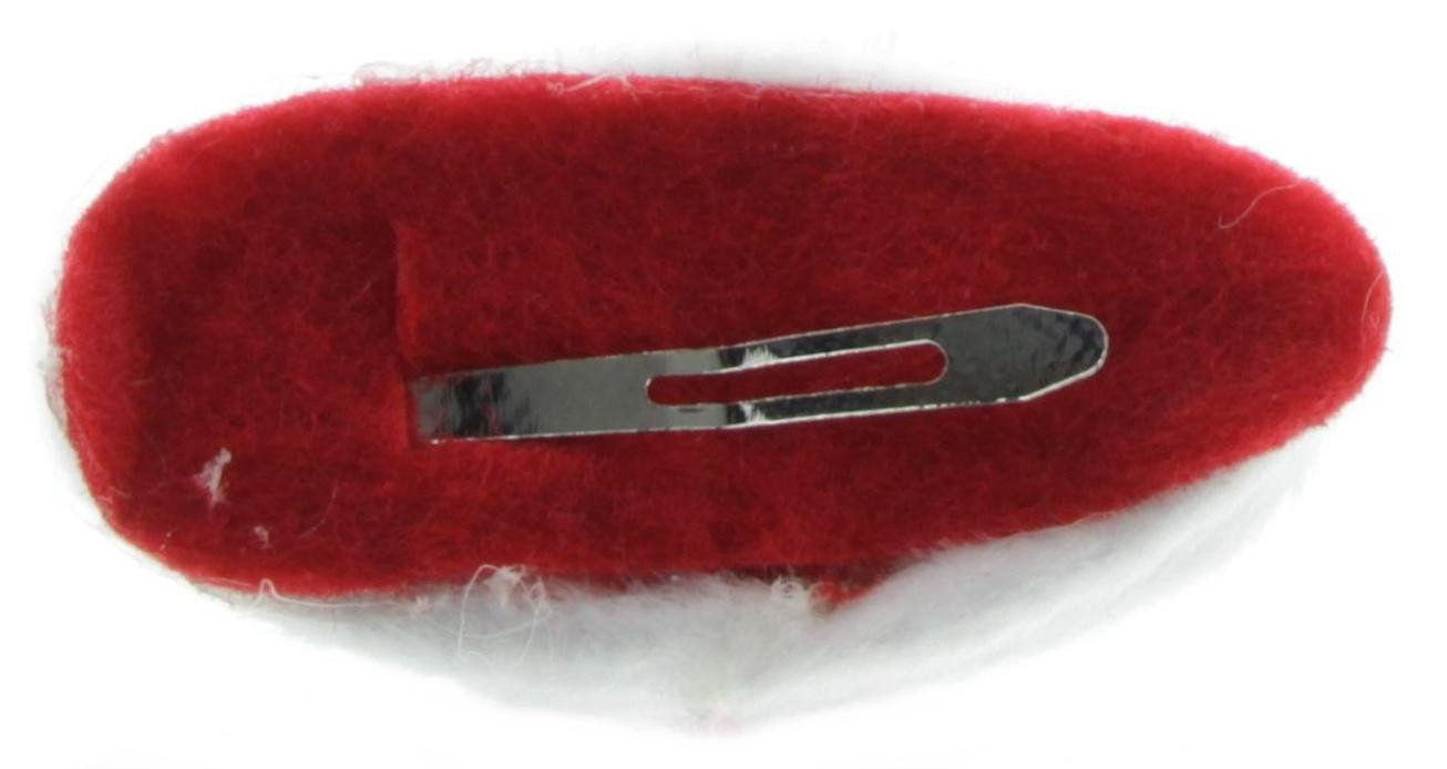 Mel-O-Design Haarclip Spange Weihnachtsmütze Zipfelmütze Haarclip, Stück, 10-tlg., 10