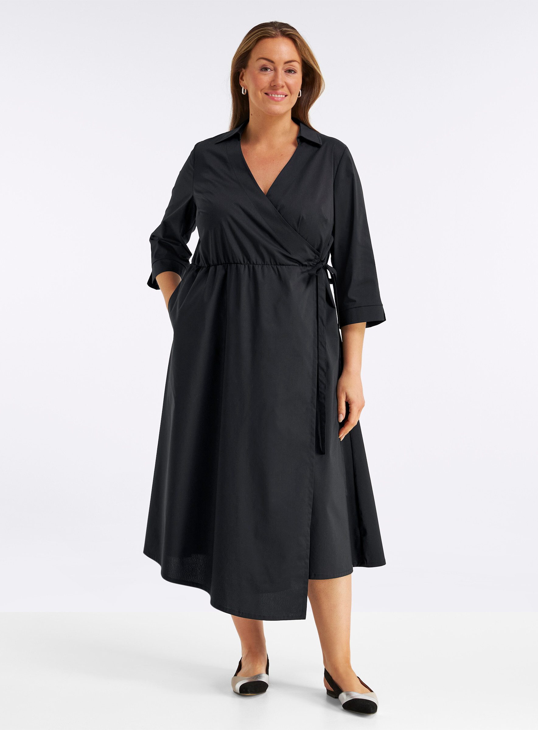 Sheego Jerseykleid Kleid 3/4-Arm günstig online kaufen