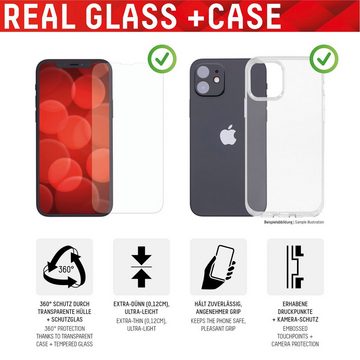 Displex Real Glass + Case - iPhone 14 für iPhone 14, Displayschutzglas