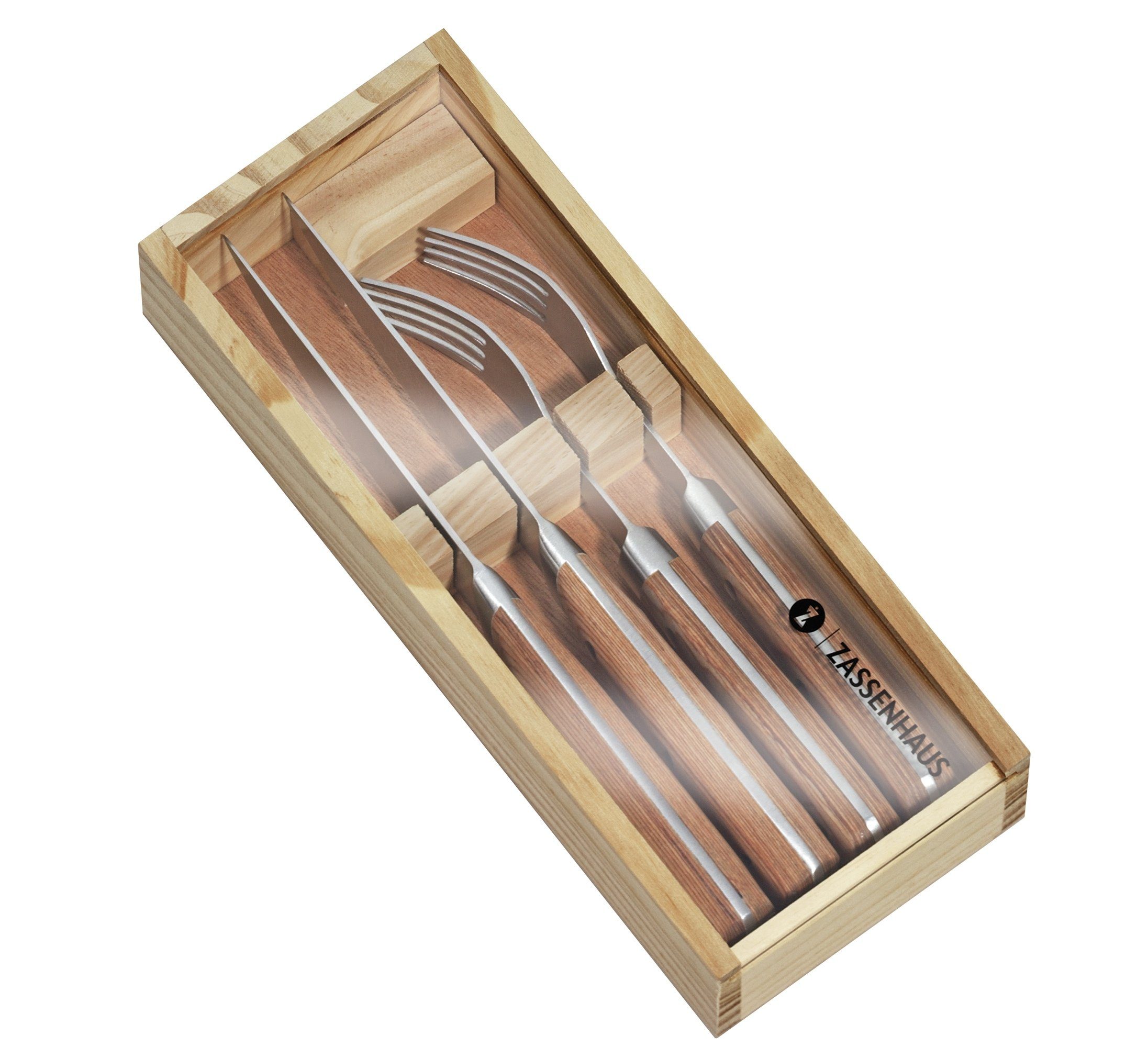 ZASSENHAUS Steakbesteck Steakbesteck Steakmesser Steak-Besteckset 2er-Set Zassenhaus 070835, 2 Personen