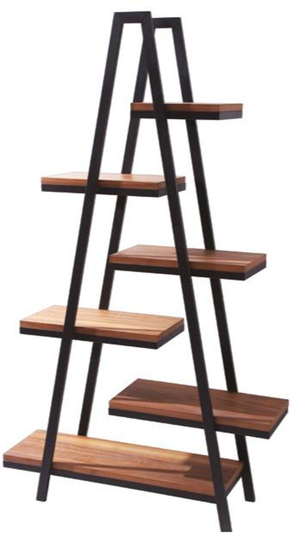 JVmoebel Bücherwand Regal Modern Bibliothek Holz Metall Wohnzimmer Aufbewahrung Büro Neu, 1-tlg., Made in Europa