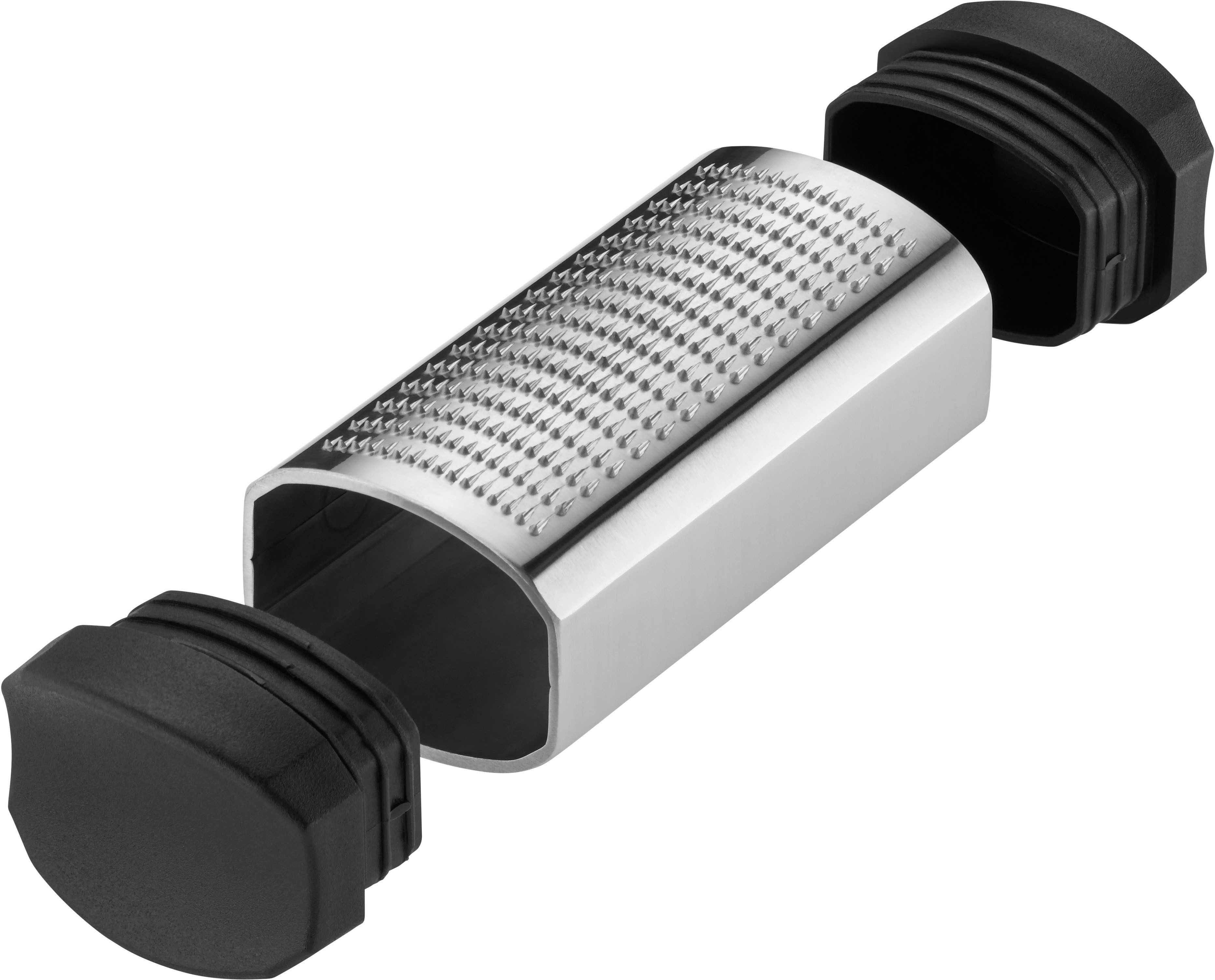 WMF Muskatreibe Top Tools, Cromargan® Edelstahl Rostfrei 18/10, Kunststoff, (3-St), integrierter Vorratsbehälter, ultrafeine Reibung, Cromargan Edelstahl