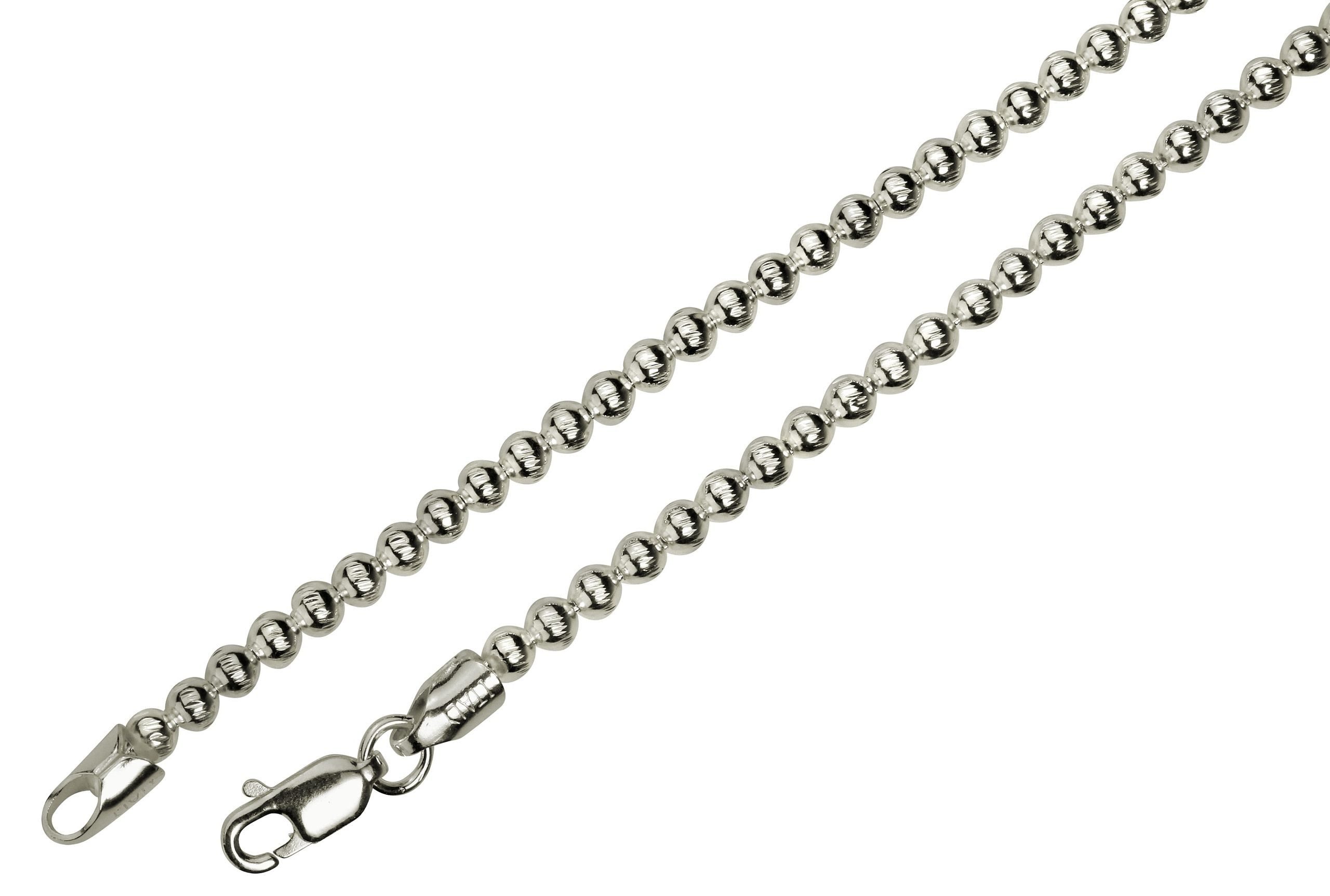 SILBERMOOS Collier Collier-Kugelkette, 925 Sterling Silber