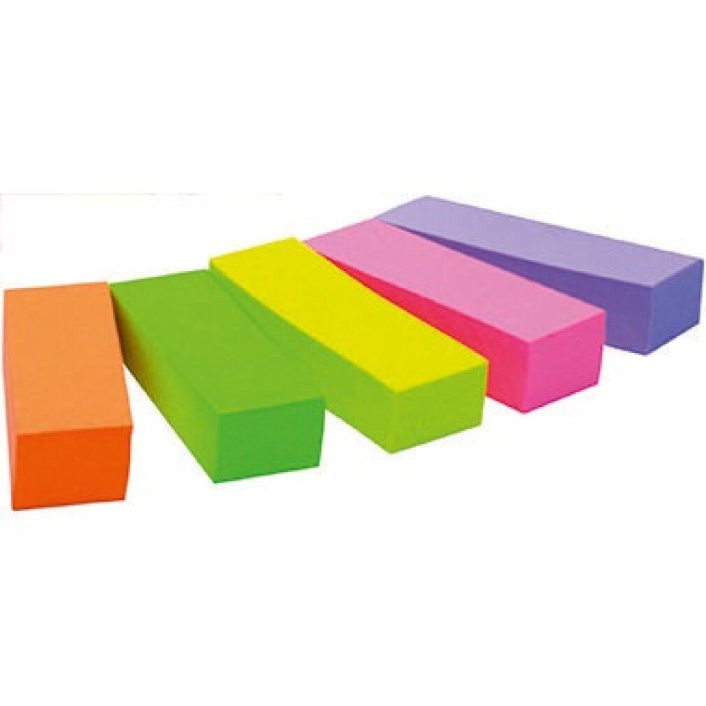 Post-it® Notizzettel Haftstreifen Post-it Inde 15x50mm gn/ge/pi/vi/or 5x 670-5