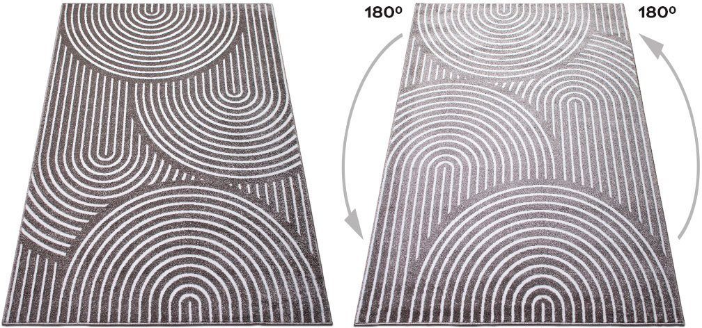 OTTO home Teppich Fadel, rechteckig, Höhe: 9 mm, 3D-Effekt, softer Kurzflor, pflegeleicht, leichter Glanz, Scandi-Look