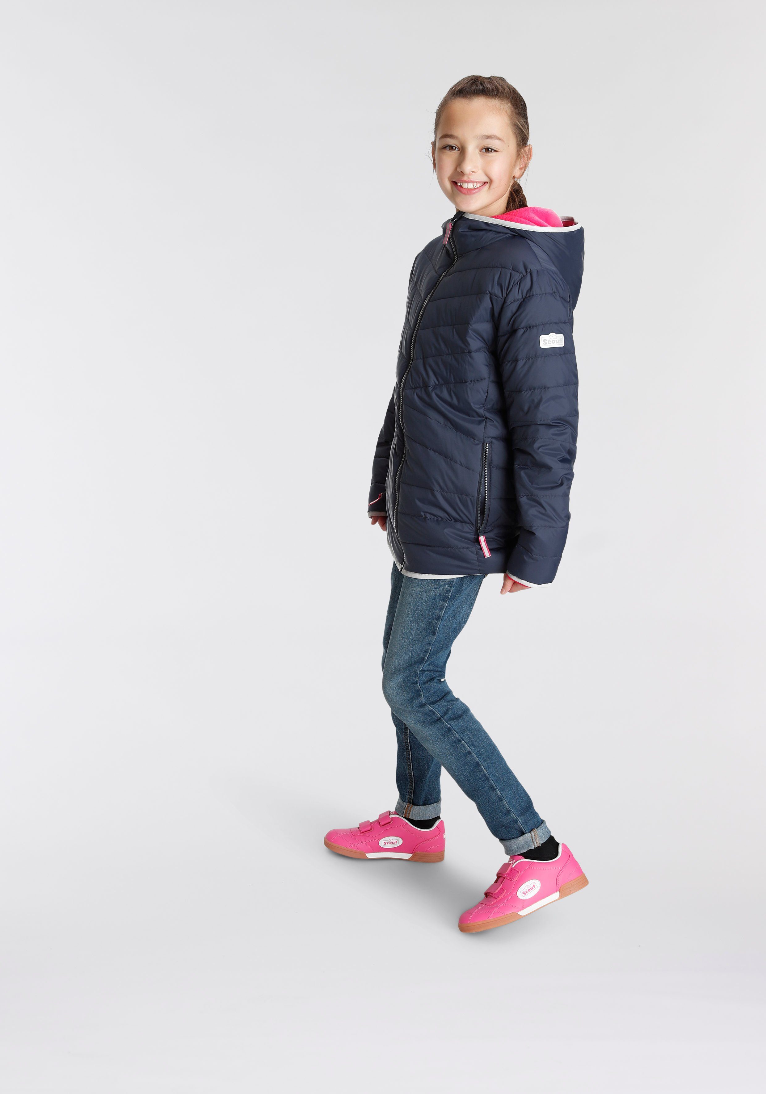 reflektierenden Pipings mit Scout FLUFFY Steppjacke