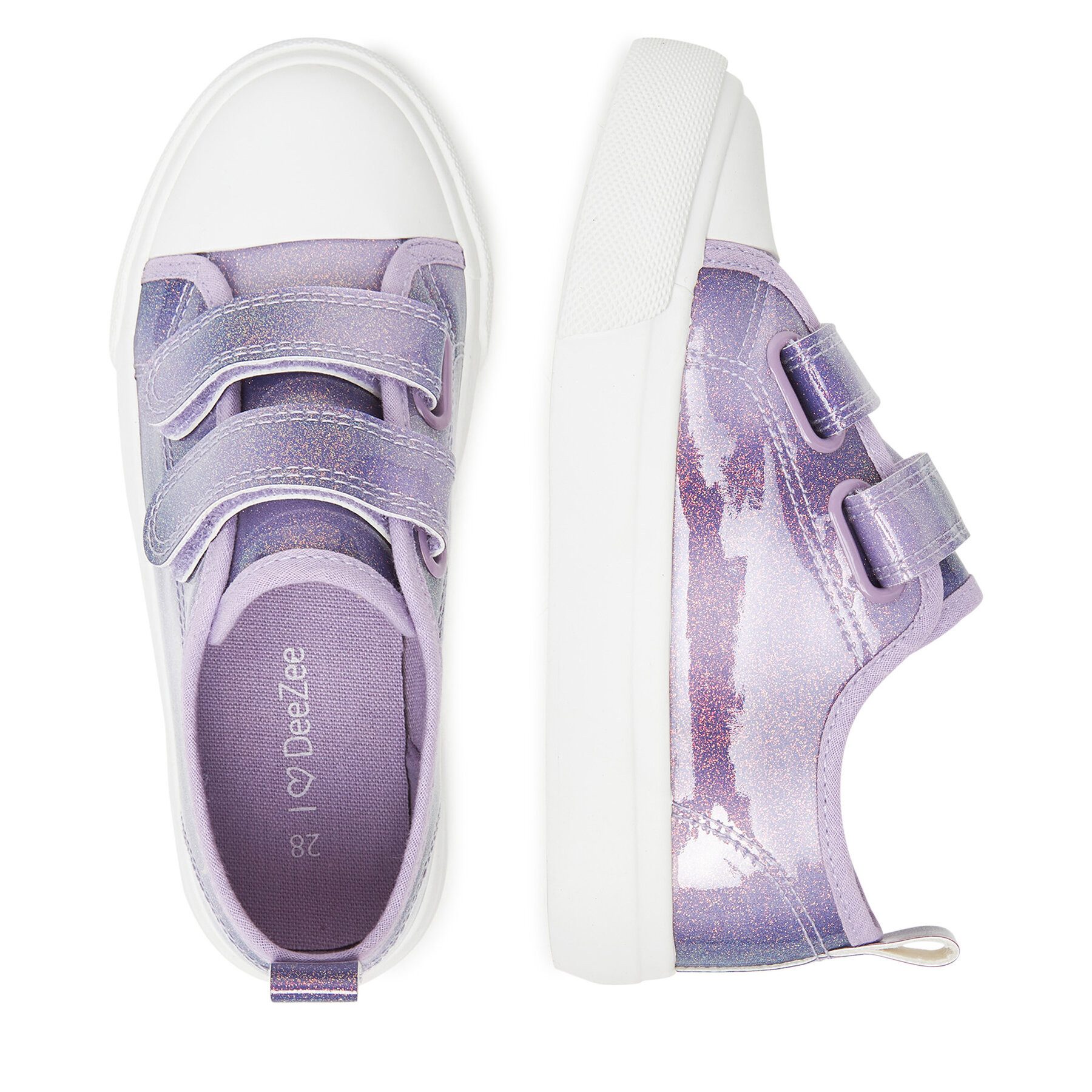 DeeZee Deezee Mädchen Turnschuhe BIC-AW25-DZ27 Lila Walkingschuh