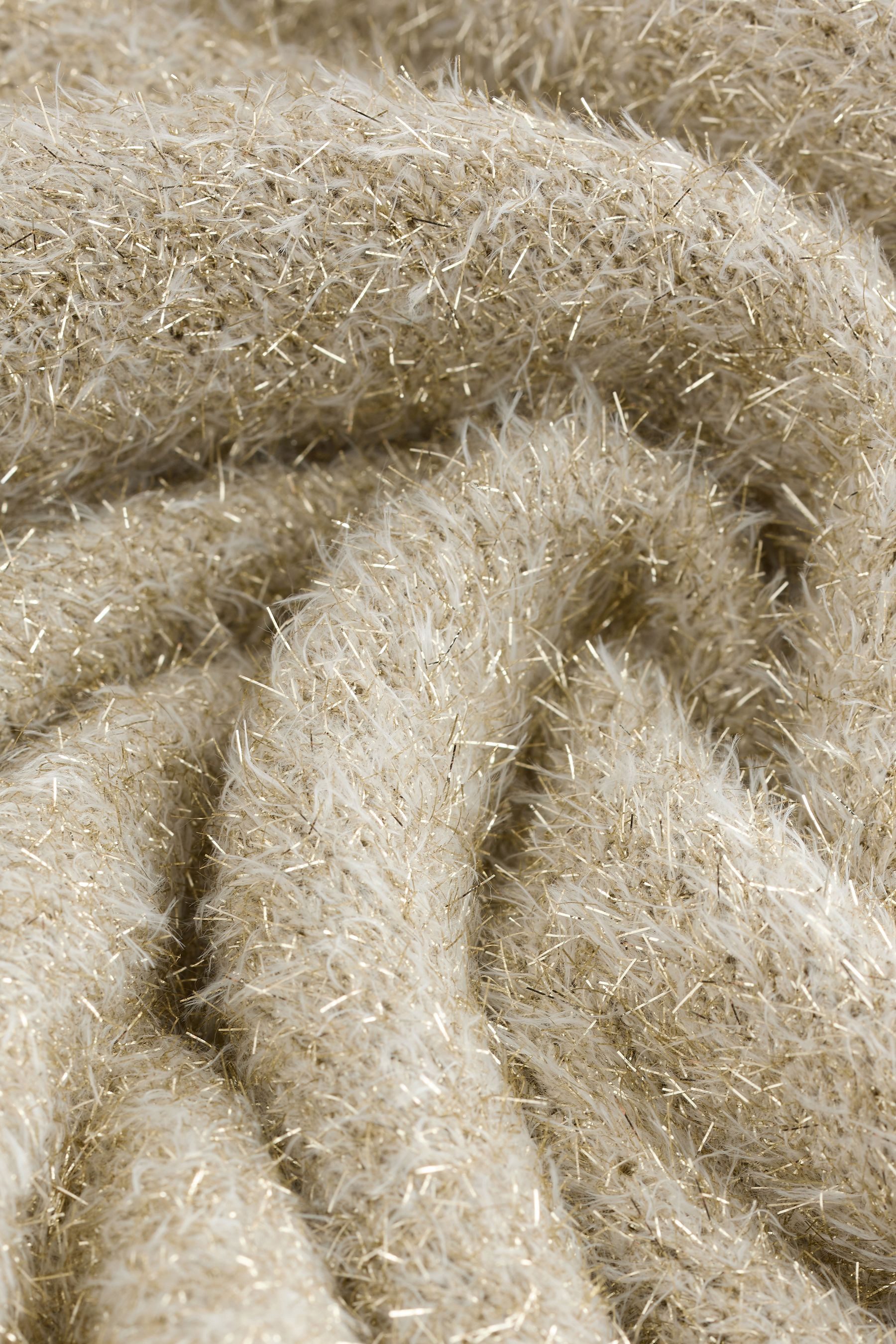 Next Strickpullover T-Shirt mit halblangen Ärmeln und Lametta (1-tlg) günstig online kaufen