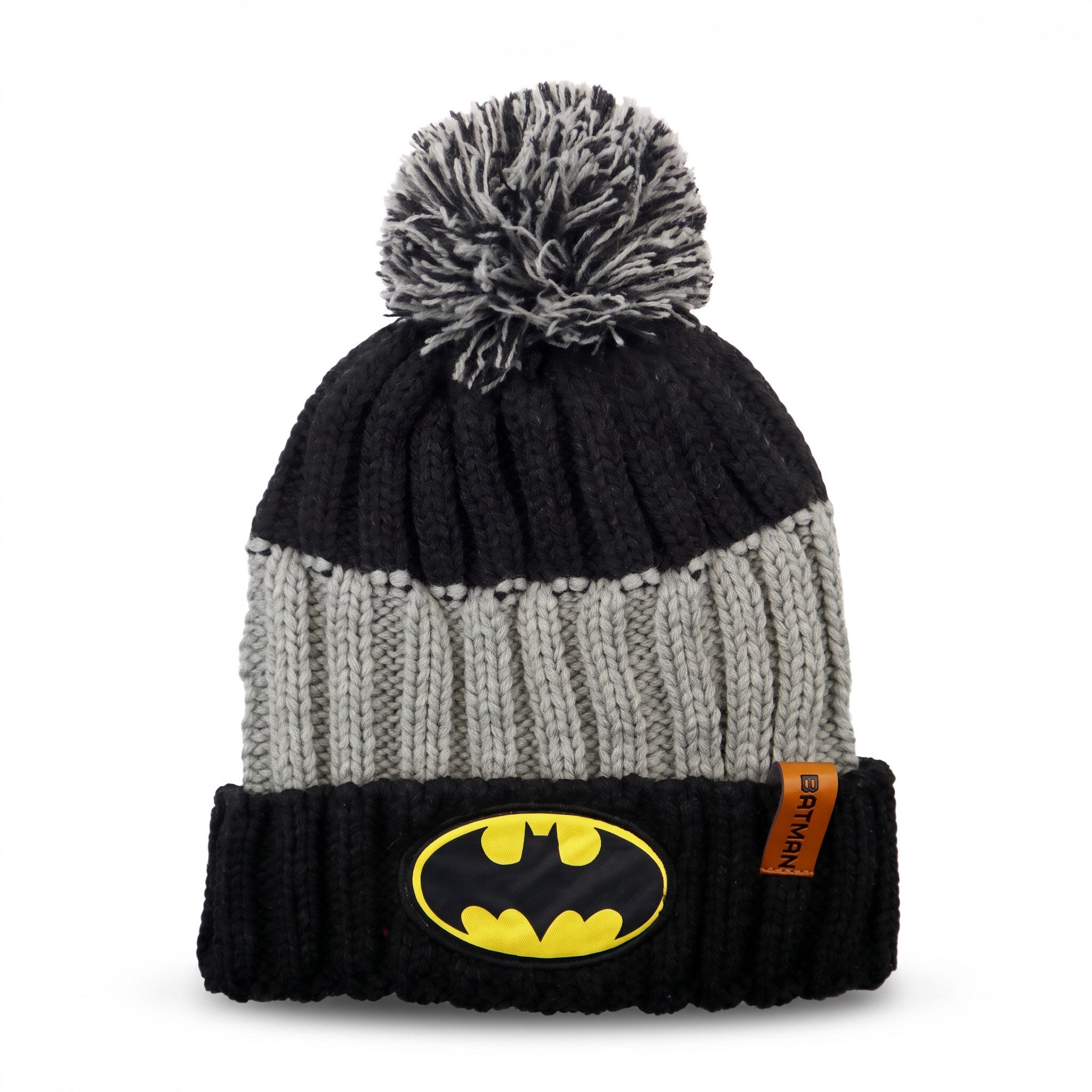 DC Comics Bommelmütze DC Comics Batman Jungen Wintermütze Gr. 52 bis 54