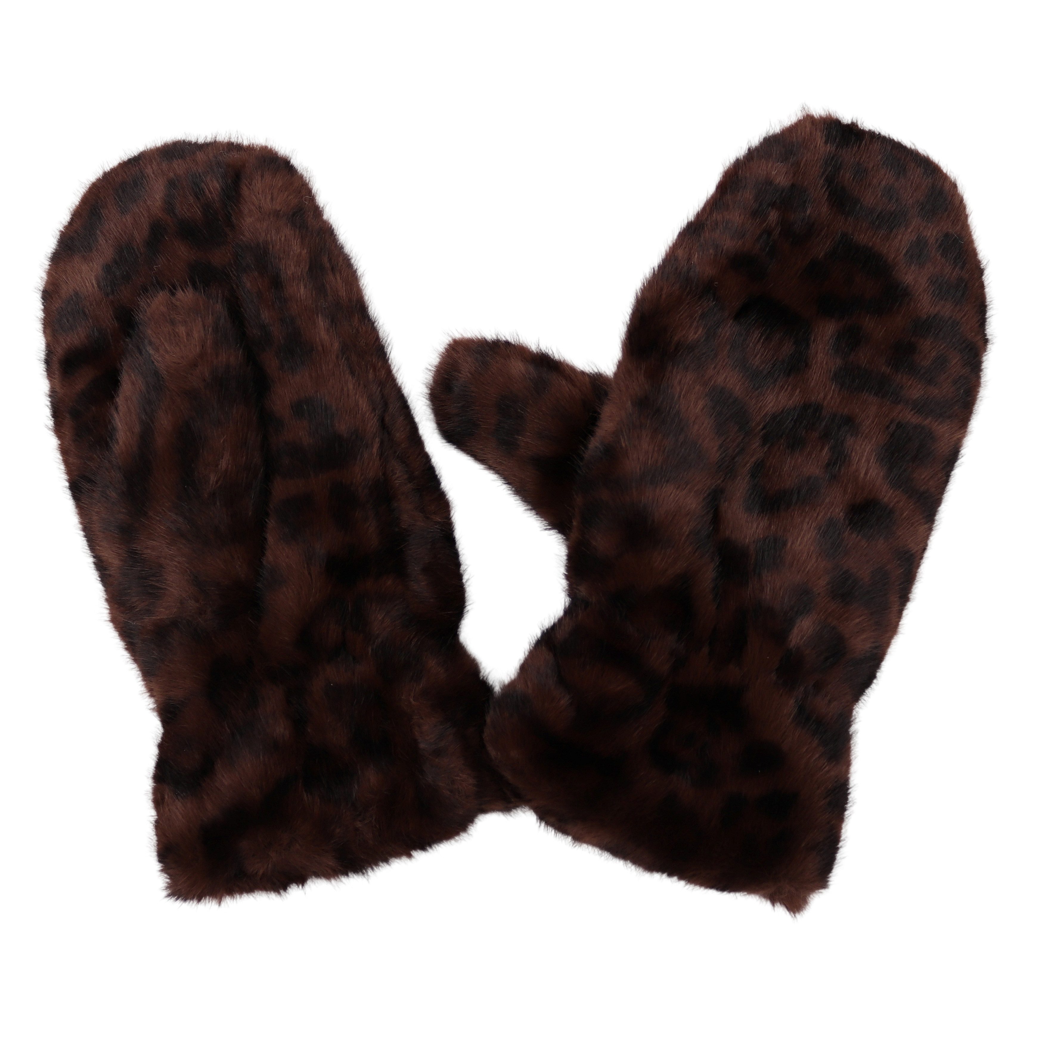 MIRROSI Thermohandschuhe Damen Handschuhe Fausthandschuhe aus Kunstfell (Ei günstig online kaufen