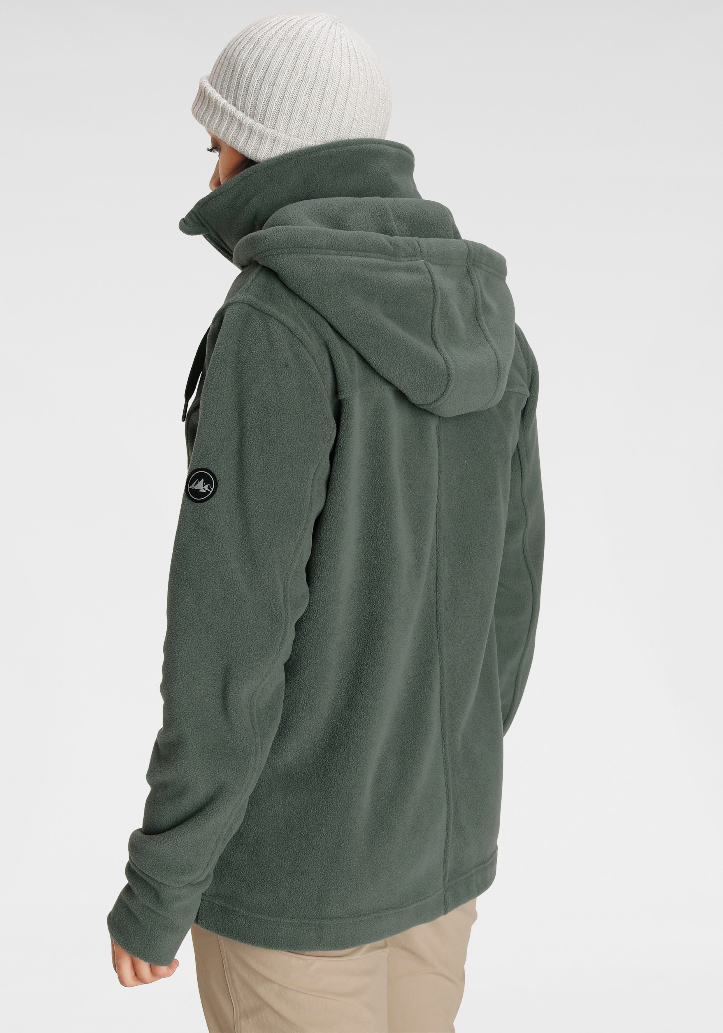 Polarino Fleecejacke für kalte Tage, aus Fleece, sportlicher Stil, atmungsaktiv