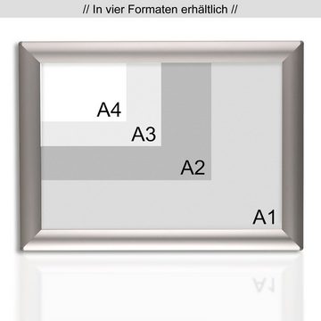 Karat Rahmen Wechselrahmen Opti-Clic Plakatrahmen, verschiedene Größen, Gegehrte Kanten, für A4