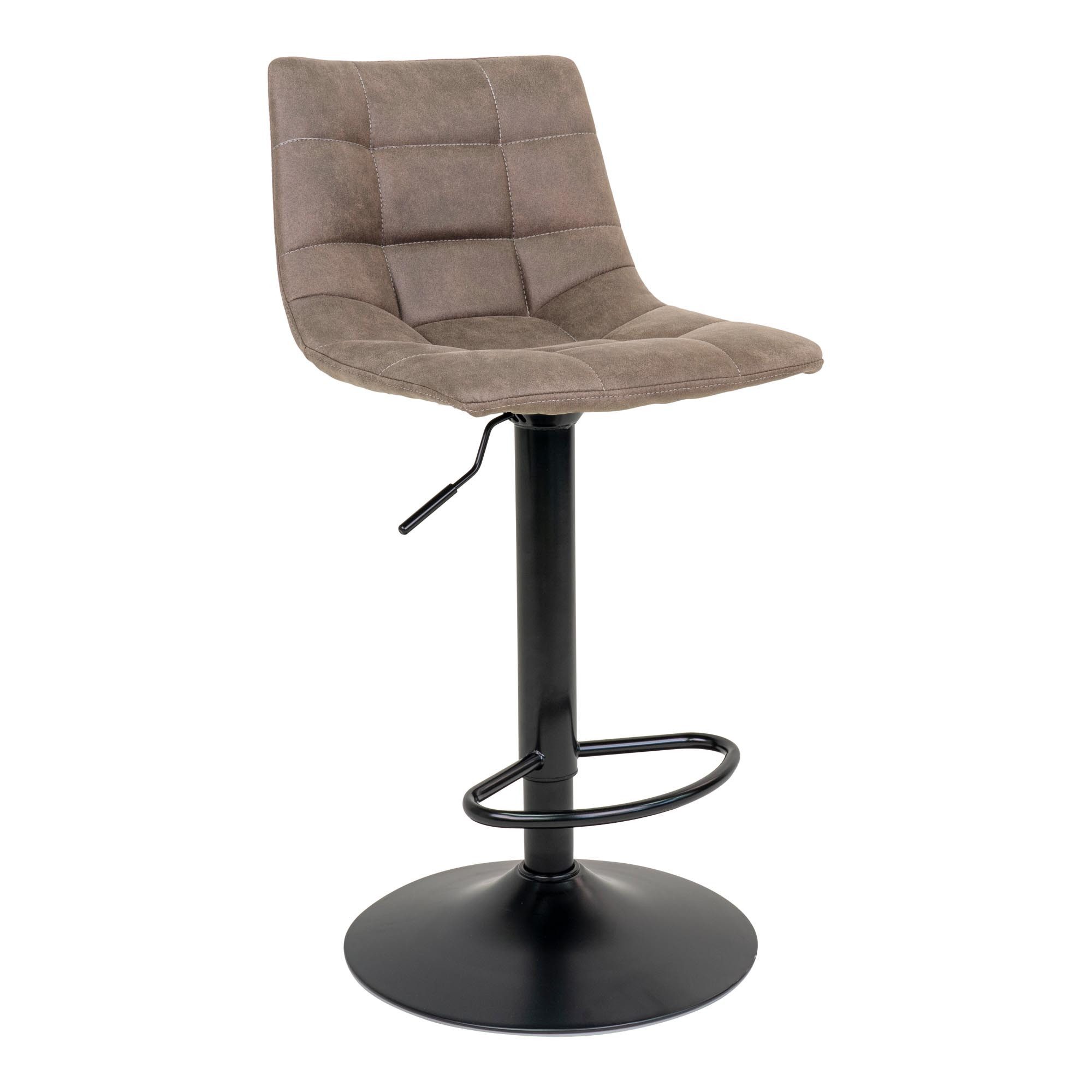 Barhocker (2er-Set) in Braun, Vintagelederoptik - 43x108x43 (BxHxT)