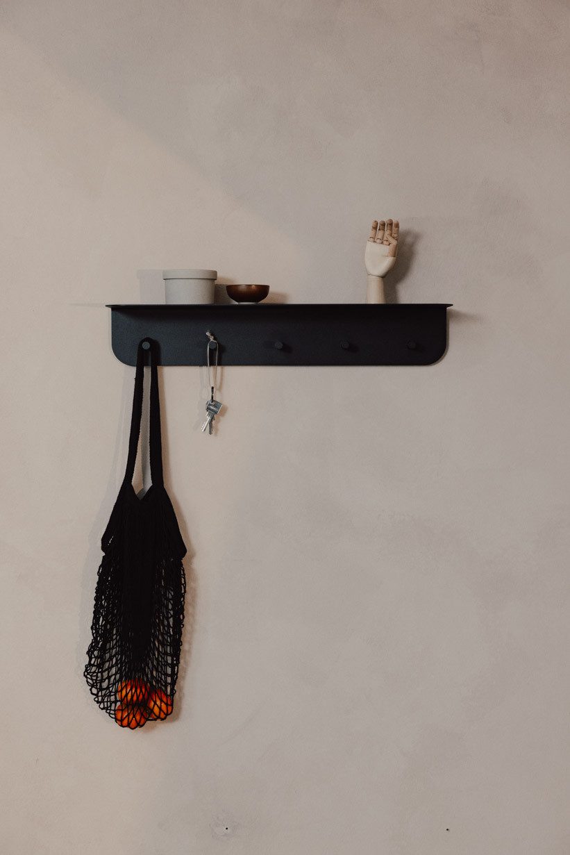 Metallbude Wandgarderobe MALOU, verschiedene Größen, ideal für Flur, Kinderzimmer