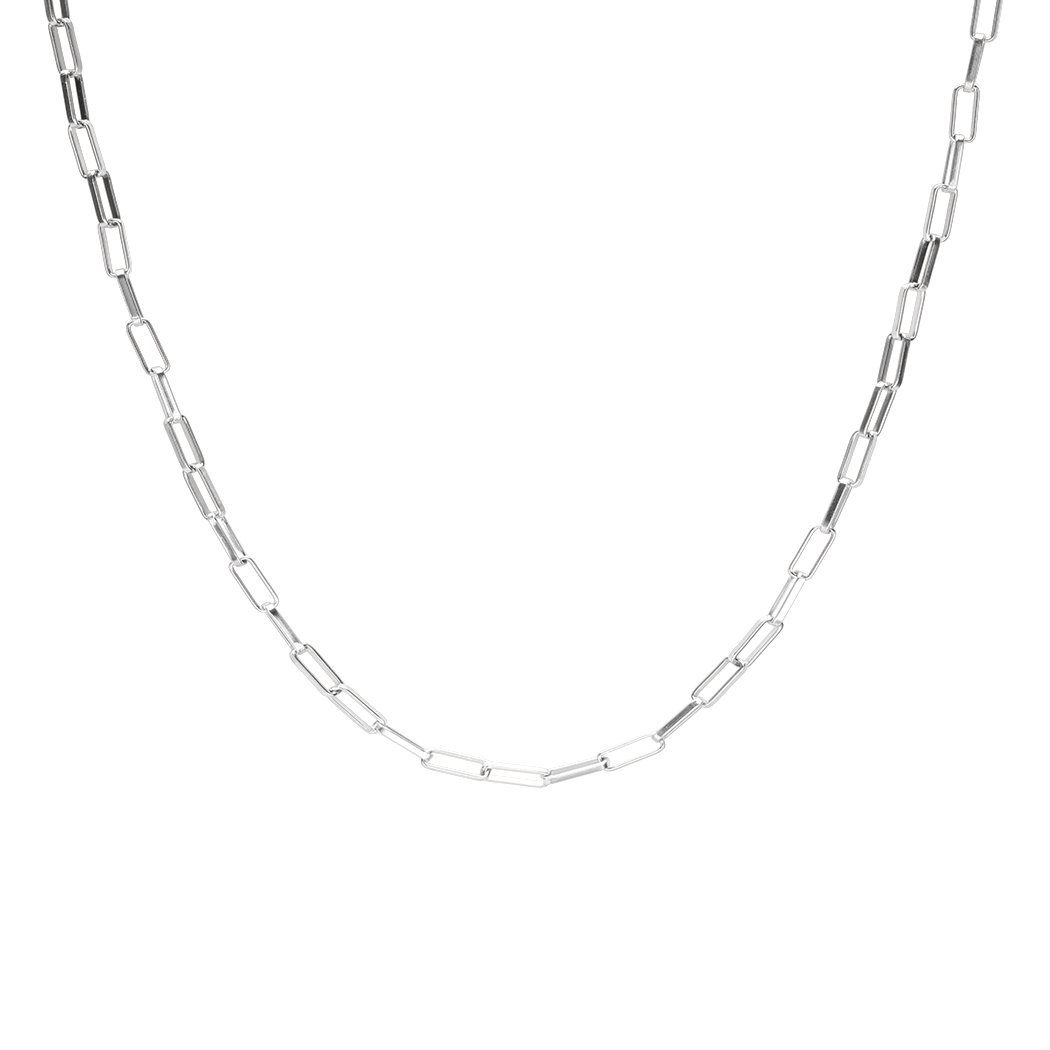 LUUK LIFESTYLE Edelstahlkette Chain, layer Modetrend, filigraner Schmuck Silber