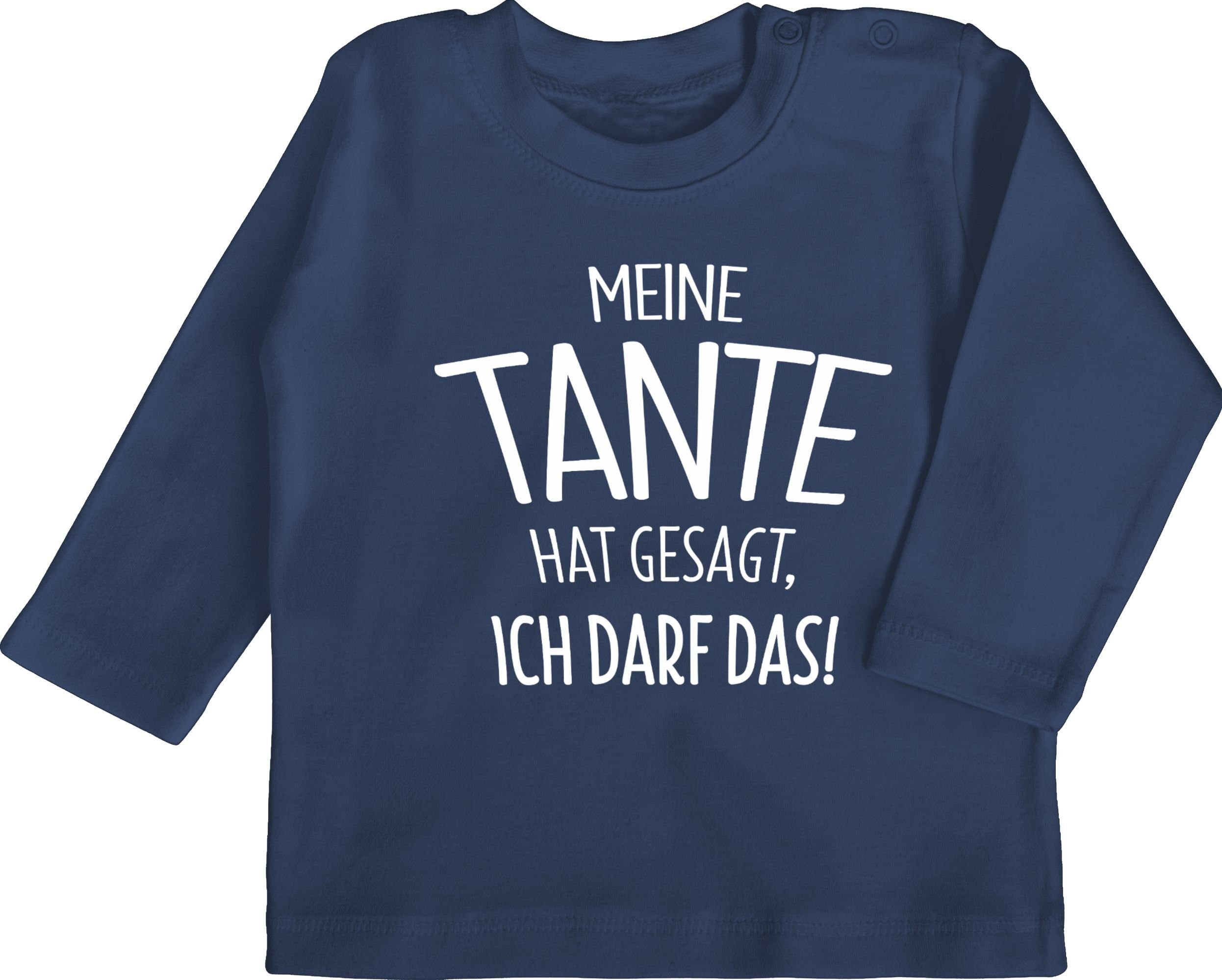 Navy 1 Tante hat darf T-Shirt gesagt Tante Meine ich Blau das Shirtracer