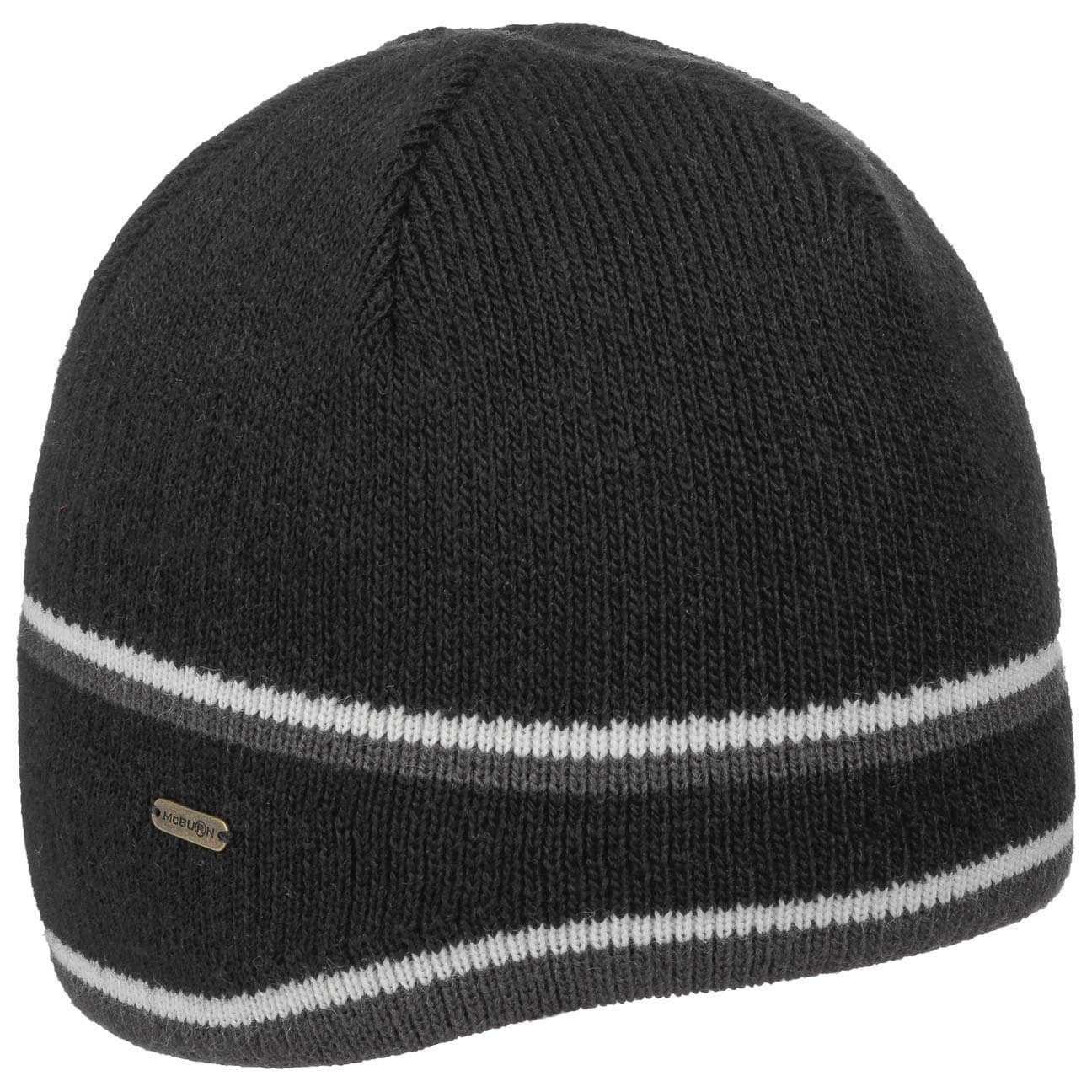 McBurn Beanie (1-St) Wintermütze mit Futter, Made in Italy schwarz