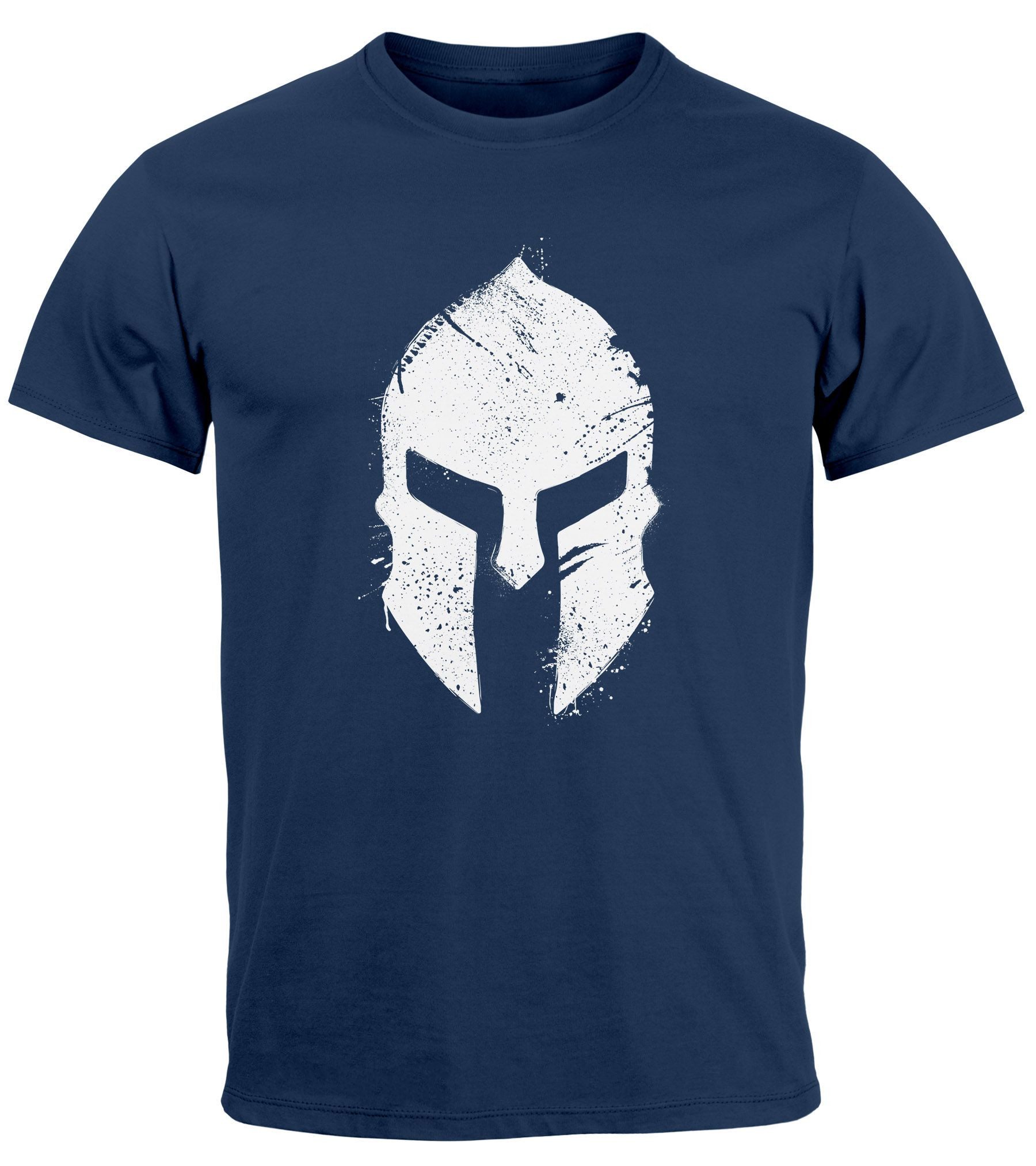 Neverless Print-Shirt Herren T-Shirt Print Sparta-Helm günstig online kaufen