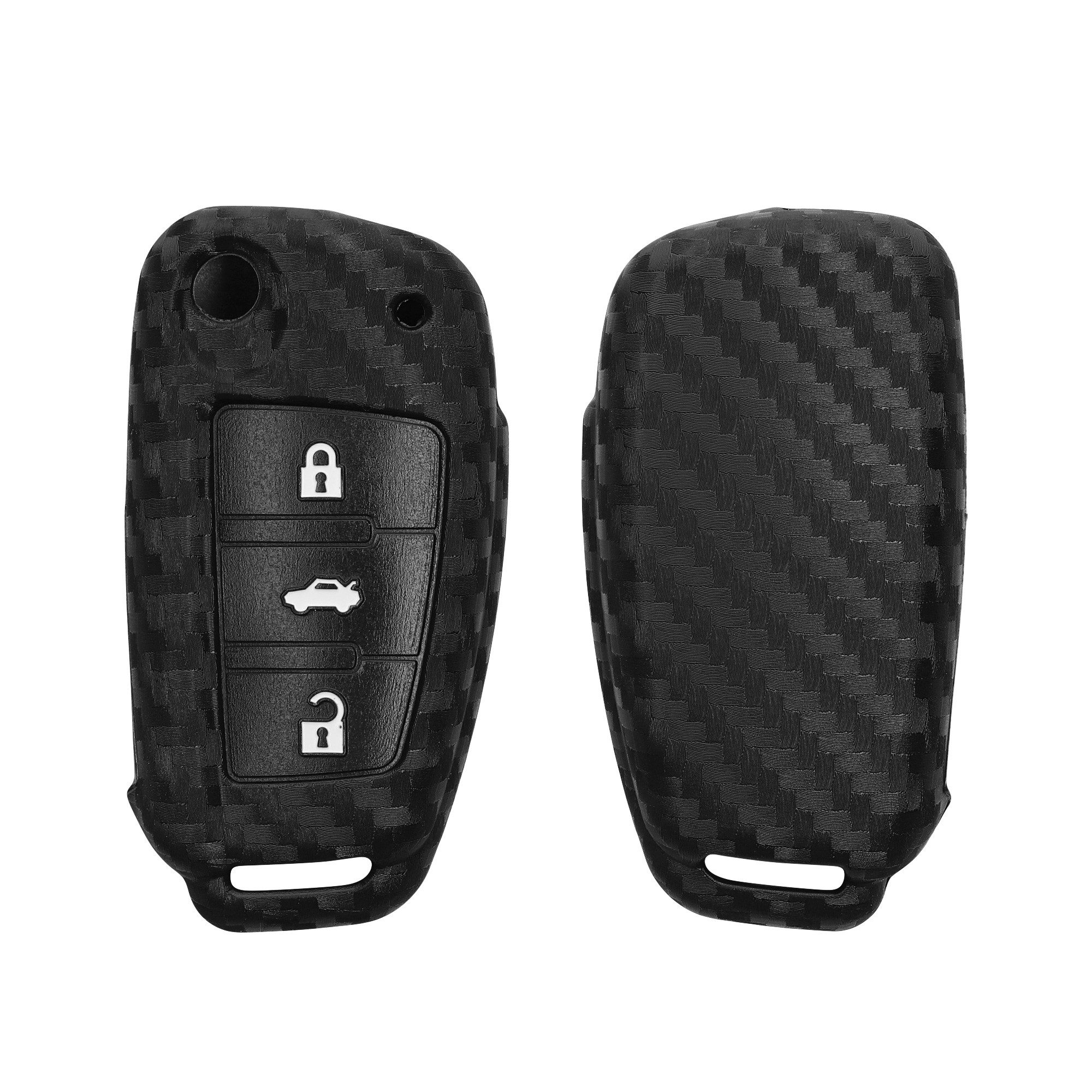 kwmobile Schlüsseltasche Autoschlüssel Hülle für Audi (1-tlg), Schlüsselhülle Schlüssel Case Cover