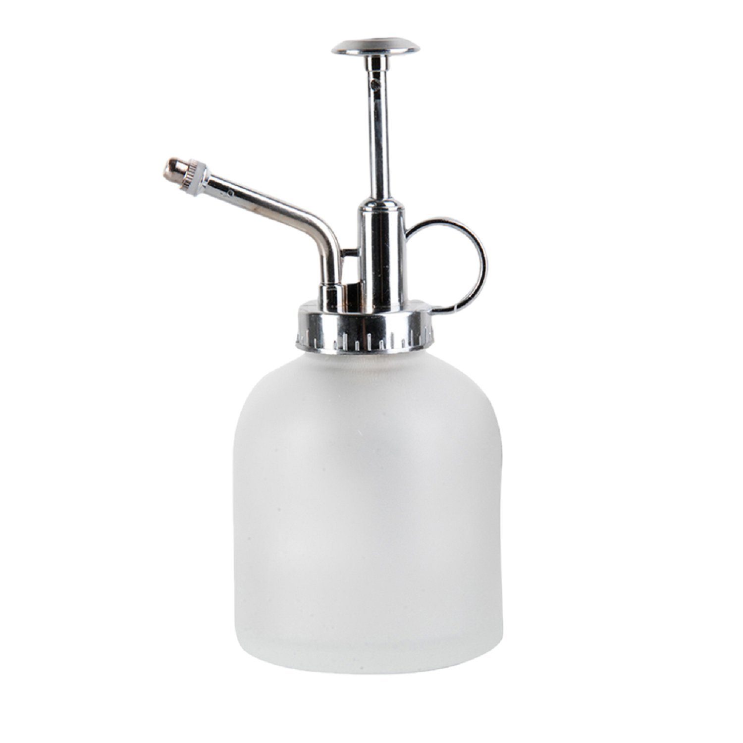 Zerstäuberflasche Pflanzen und Blumen Sprüher aus Matt Glas in weiß und silber