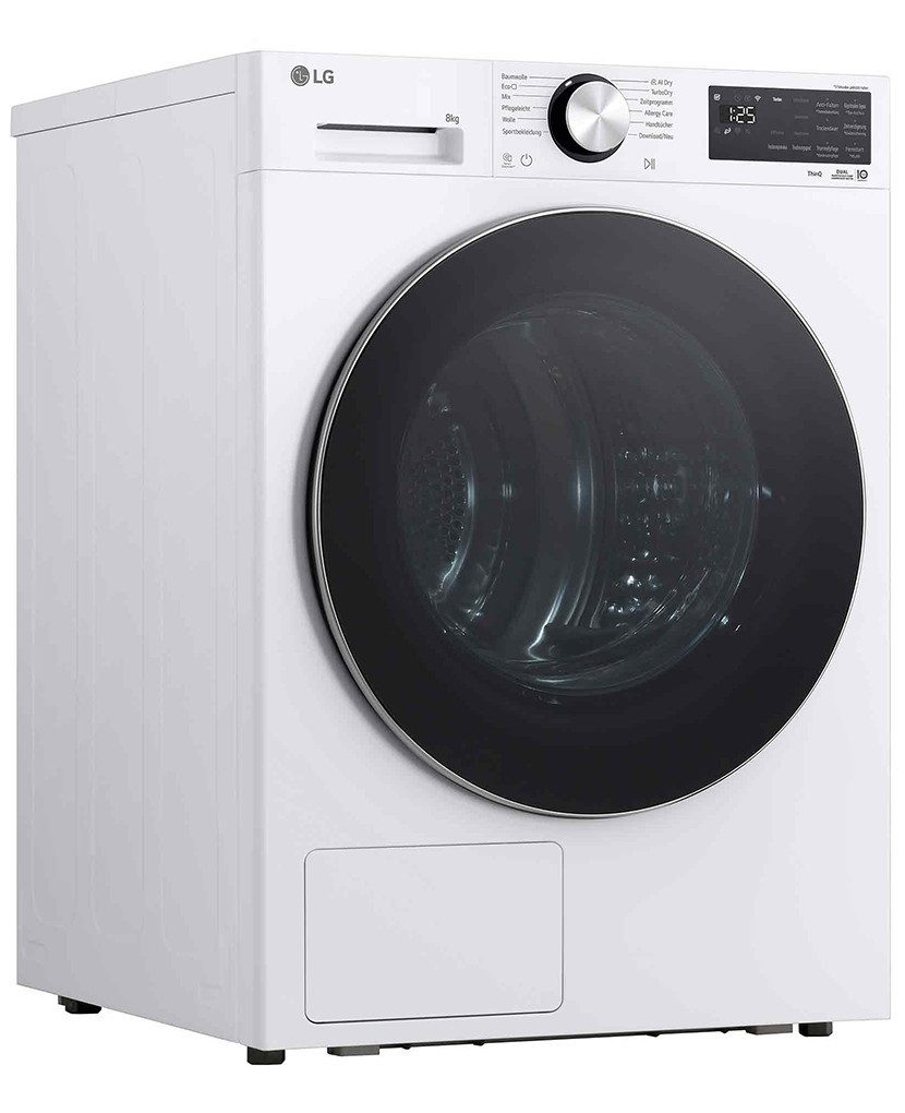Valentinstagsgeschenk LG Wärmepumpentrockner Serie X7 RT80X72W, Dual-Filter (2-in-1-Flusen-Filter): Vereint Innen‐ und Außenfilter, weiß