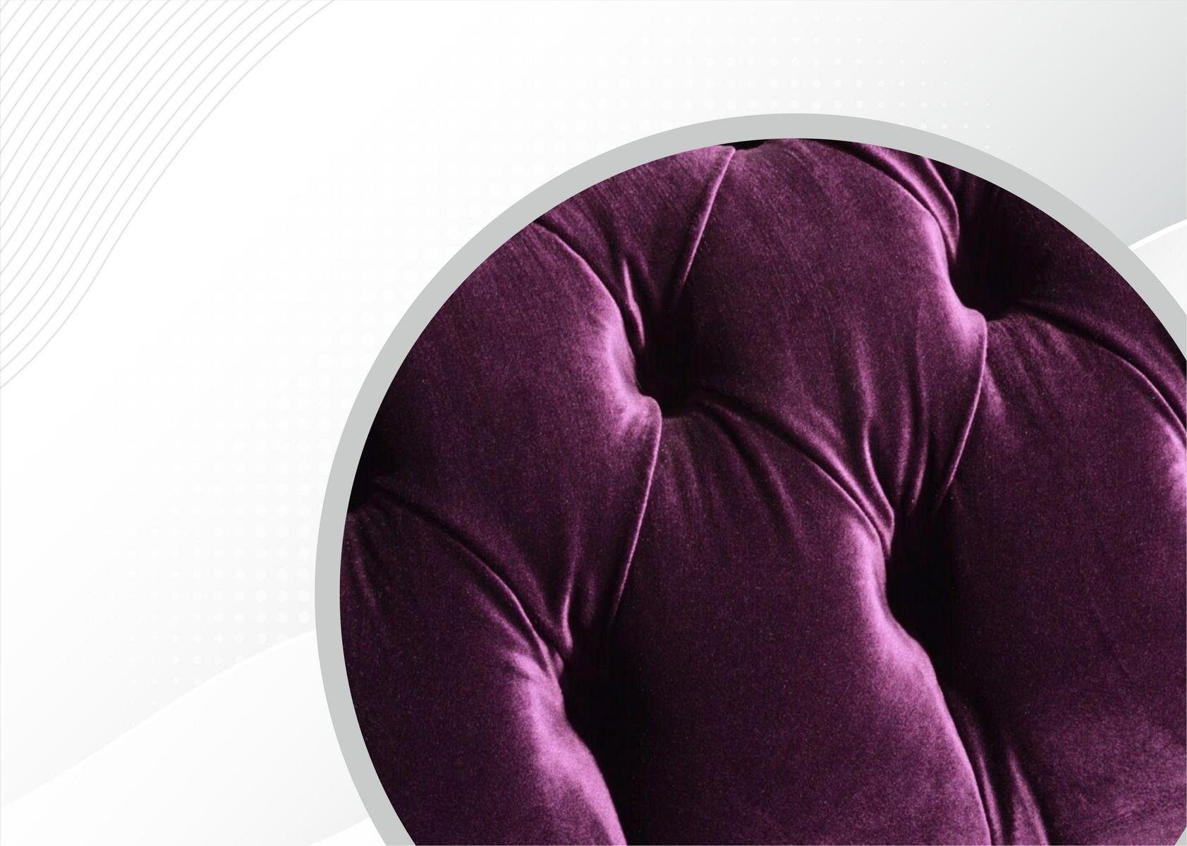 JVmoebel Chesterfield-Sofa Neu, Moderner Couch Made luxus violetter Europe Chesterfield in Dreisitzer Möbel