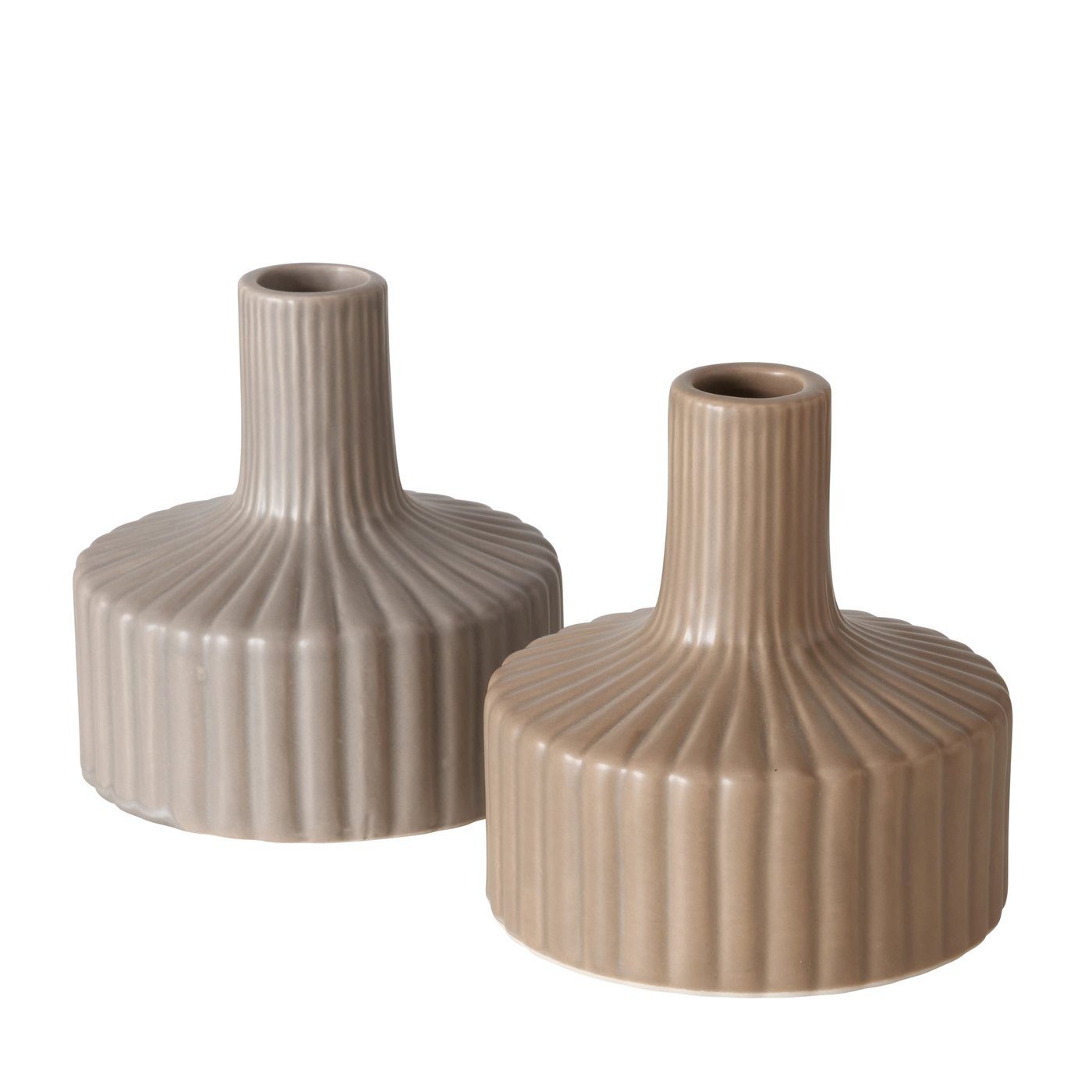 BOLTZE Dekovase Vase Libelly, 11 cm hoch, 1 Stück, Hell- oder Dunkelbraun