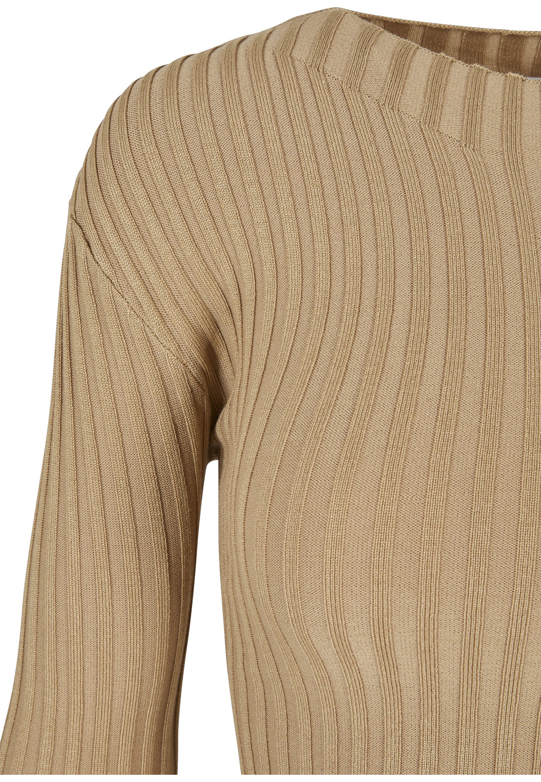 URBAN CLASSICS Sweater Urban Classics Damen Ladies Short Rib Knit Twisted Back Sweater (1-tlg)
