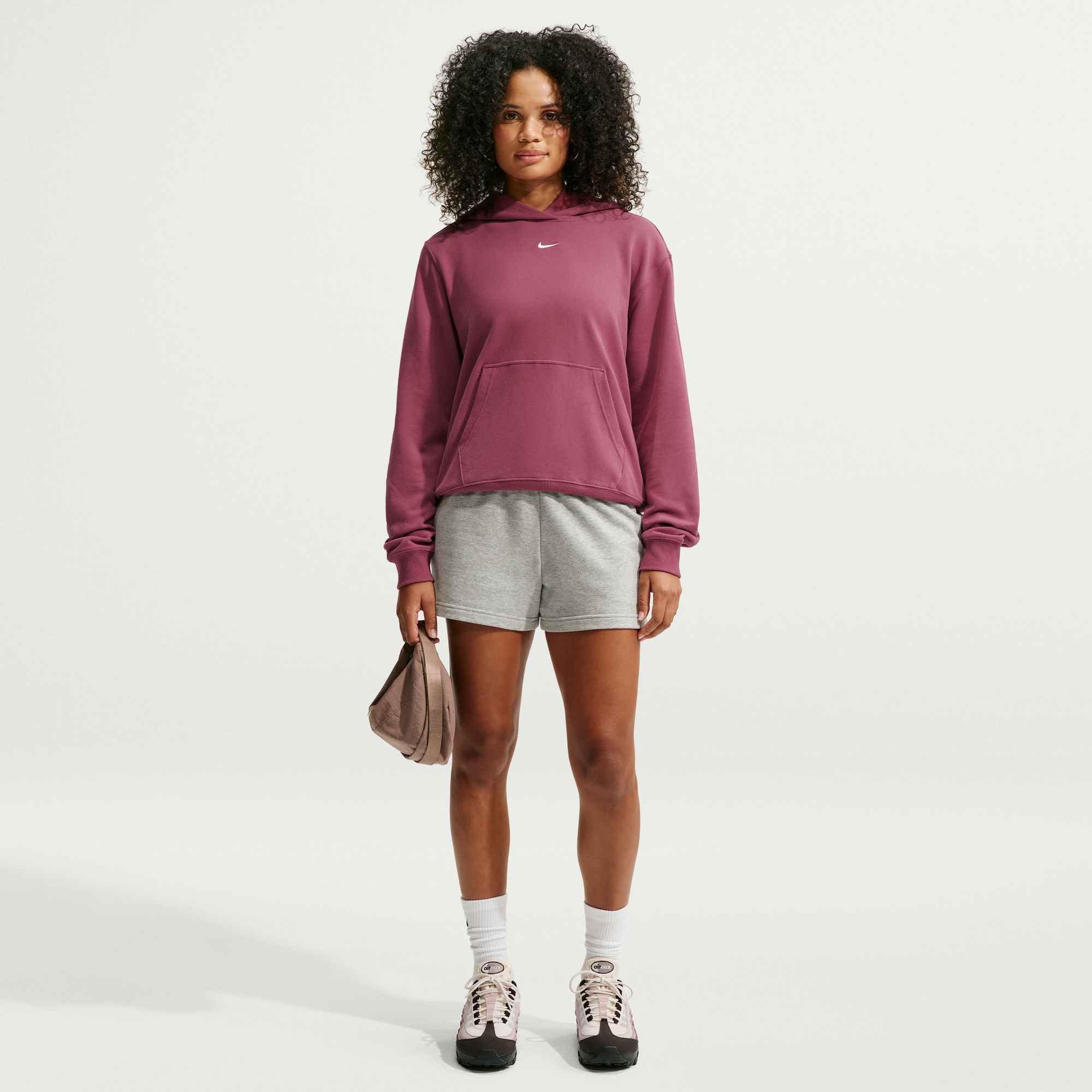 Nike Sportswear Kapuzensweatshirt W NK STDO FLC LW STD PO HDY mit angerauter Sweatware, normale Schnittform