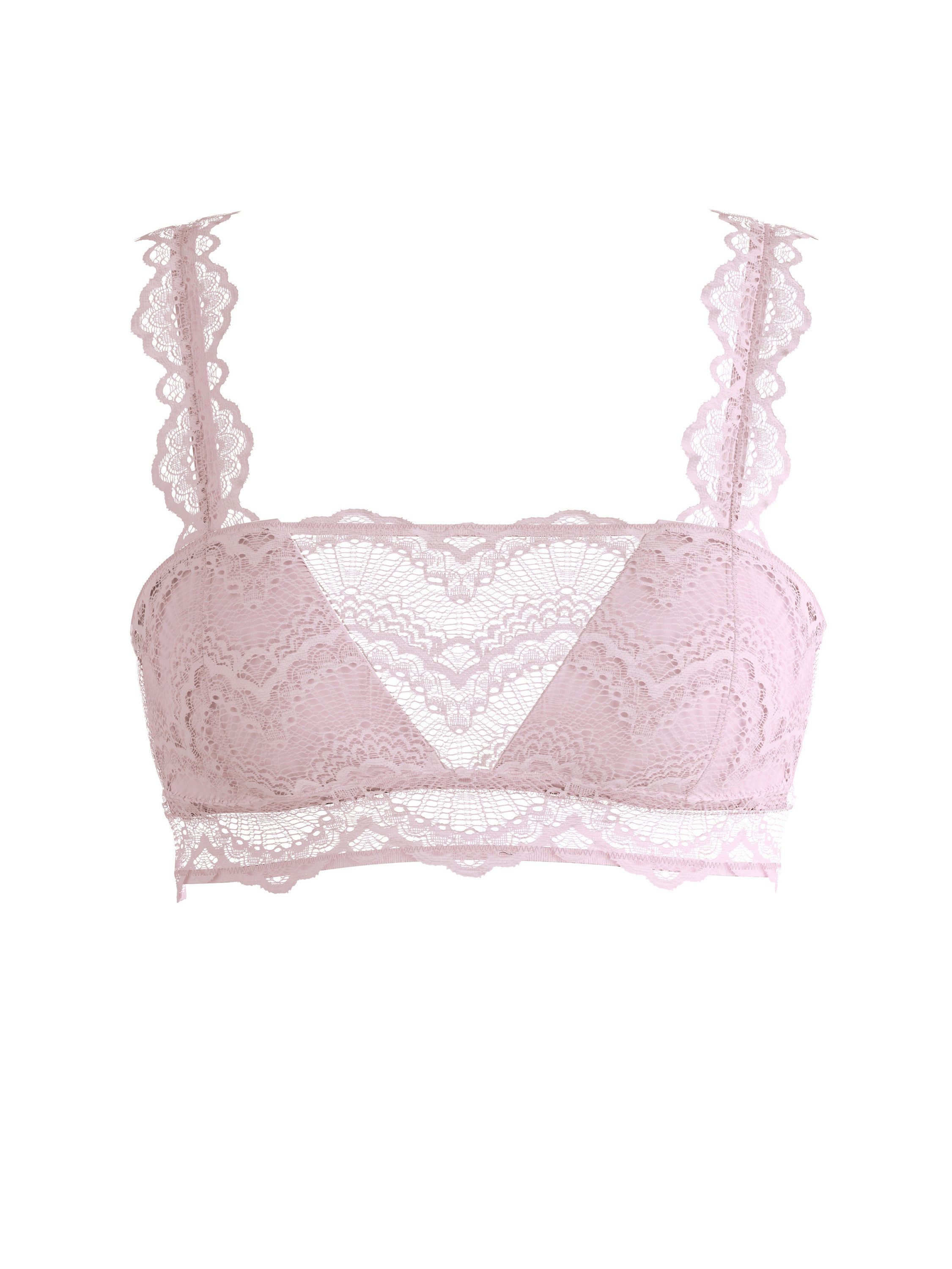 CALIDA Bustier Love Lace Damen (1-tlg) feine Spitze, breite Träger und bügelloser Komfort
