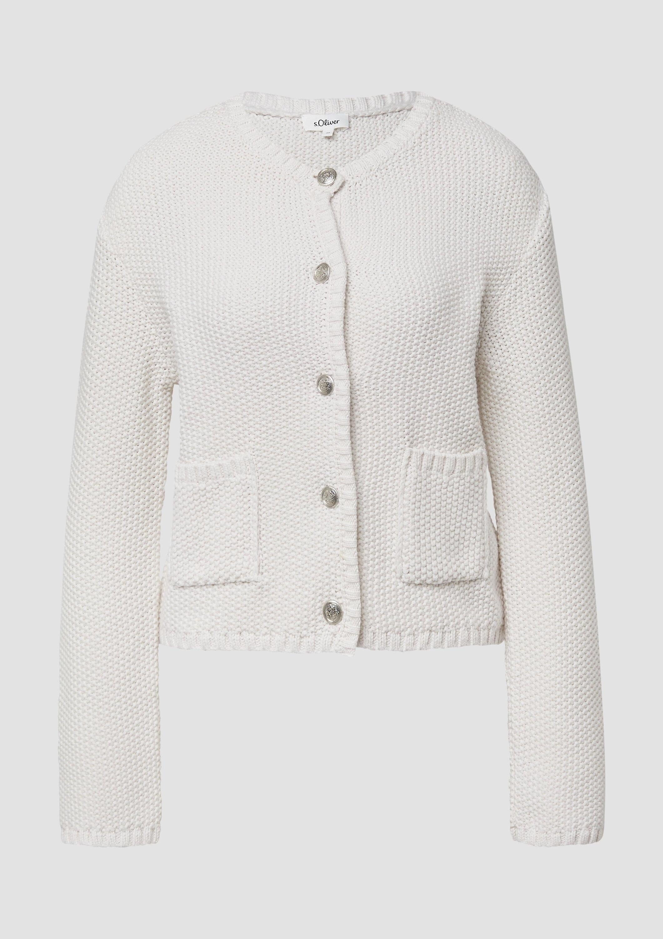 s.Oliver Cardigan Strickjacke Trachtenstrickjacke