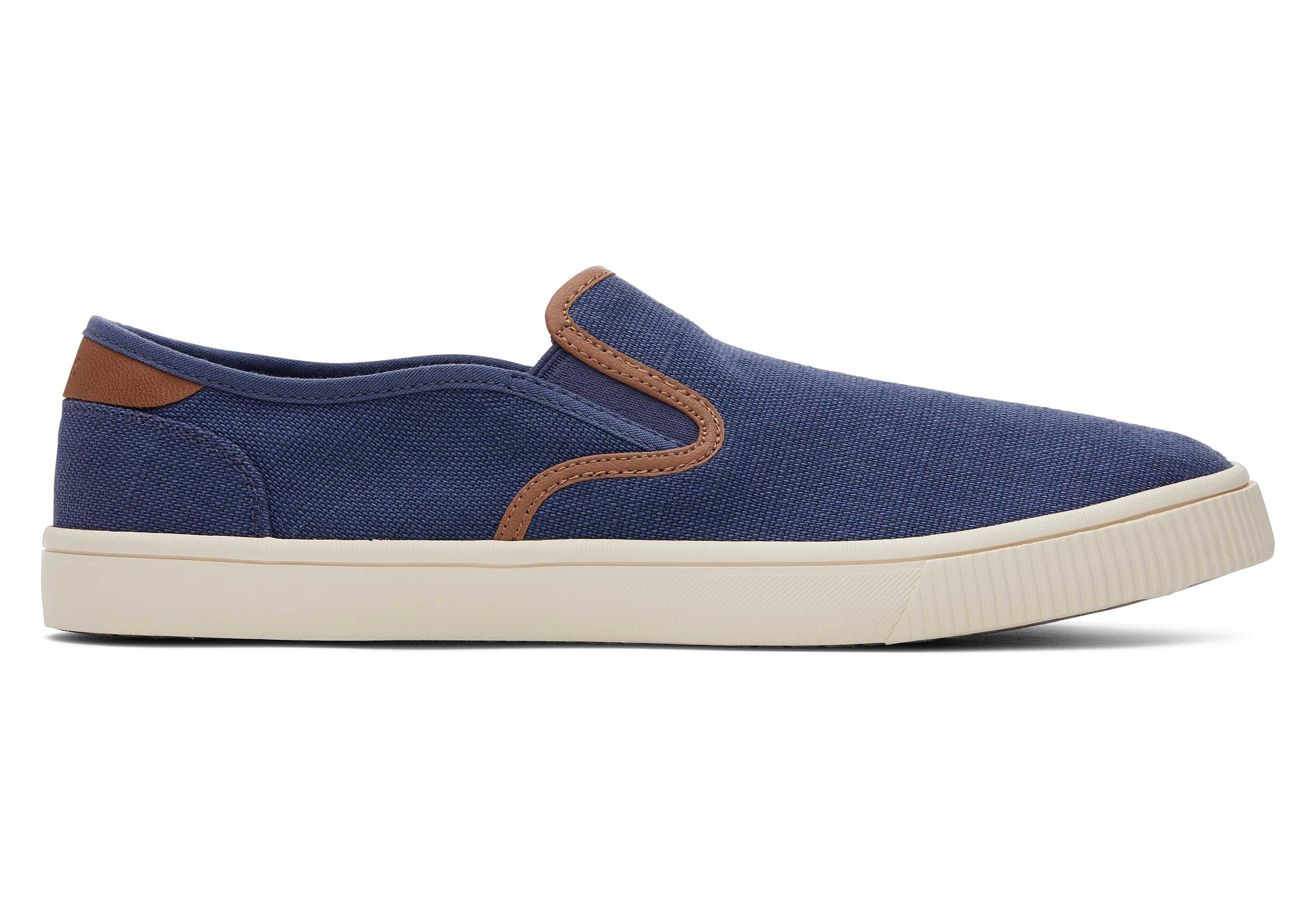 TOMS Baja Blau Synthetik-Besatz Slip-on-Sneaker Slip-On Sneaker