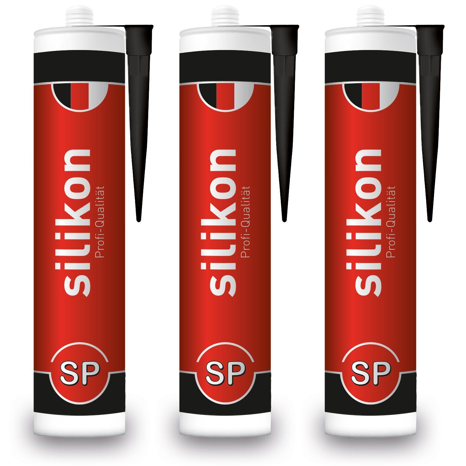 FixedByU Silikon Sanitär Silikon wasserfest und schimmelresistent, schwarz, günstig online kaufen