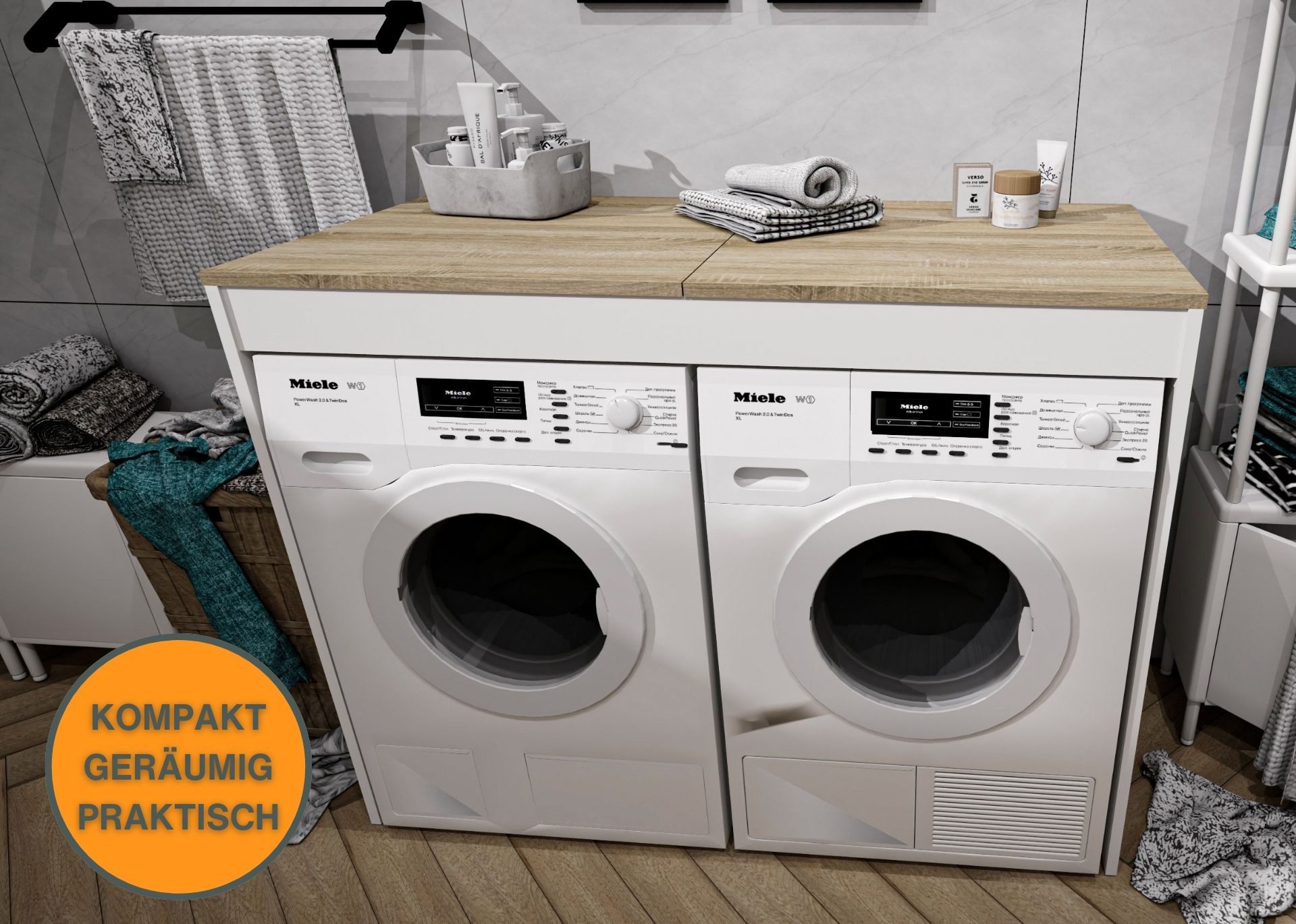 Raumhirsch Furniture Waschmaschinenumbauschrank Waschmaschinenschrank für W günstig online kaufen