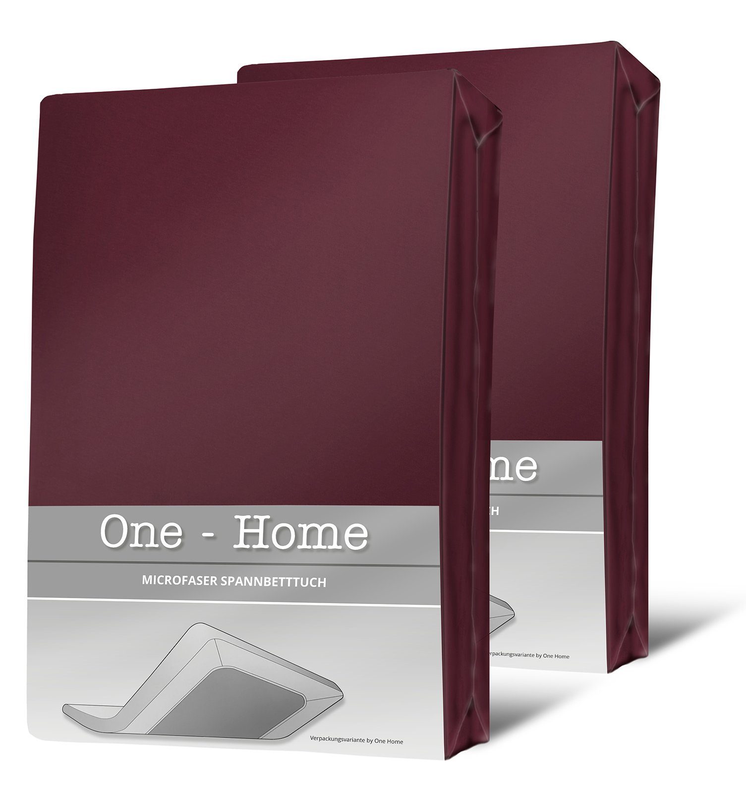 One Home Spannbettlaken, Microfaser, Gummizug: rundum, günstig online kaufen